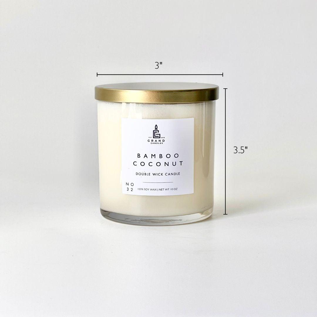 Bamboo Coconut Candle  - Grand Candles LLC   