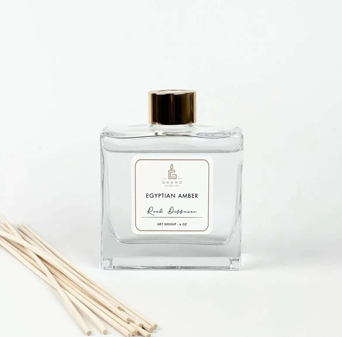 Egyptian Amber Reed Diffuser  - Grand Candles LLC   