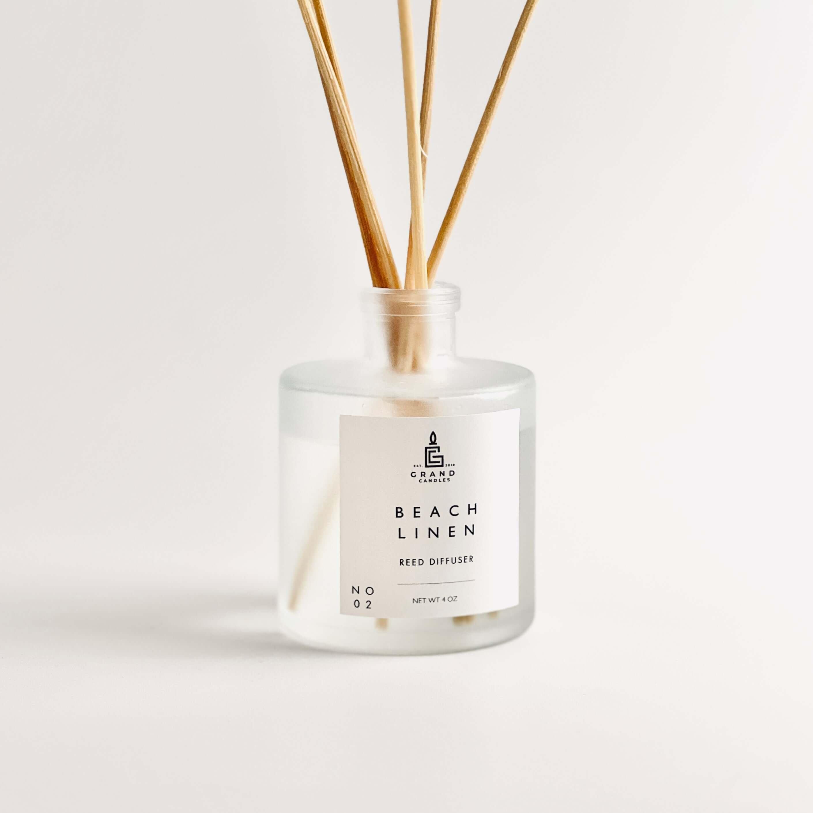 Beach Linen Reed Diffuser  - Grand Candles LLC   