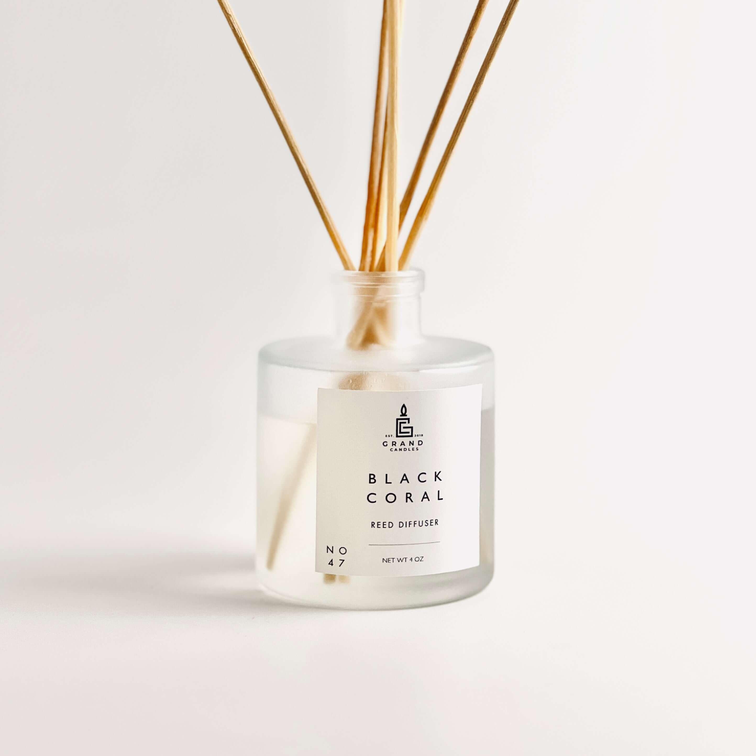 Black Coral Reed Diffuser  - Grand Candles LLC   