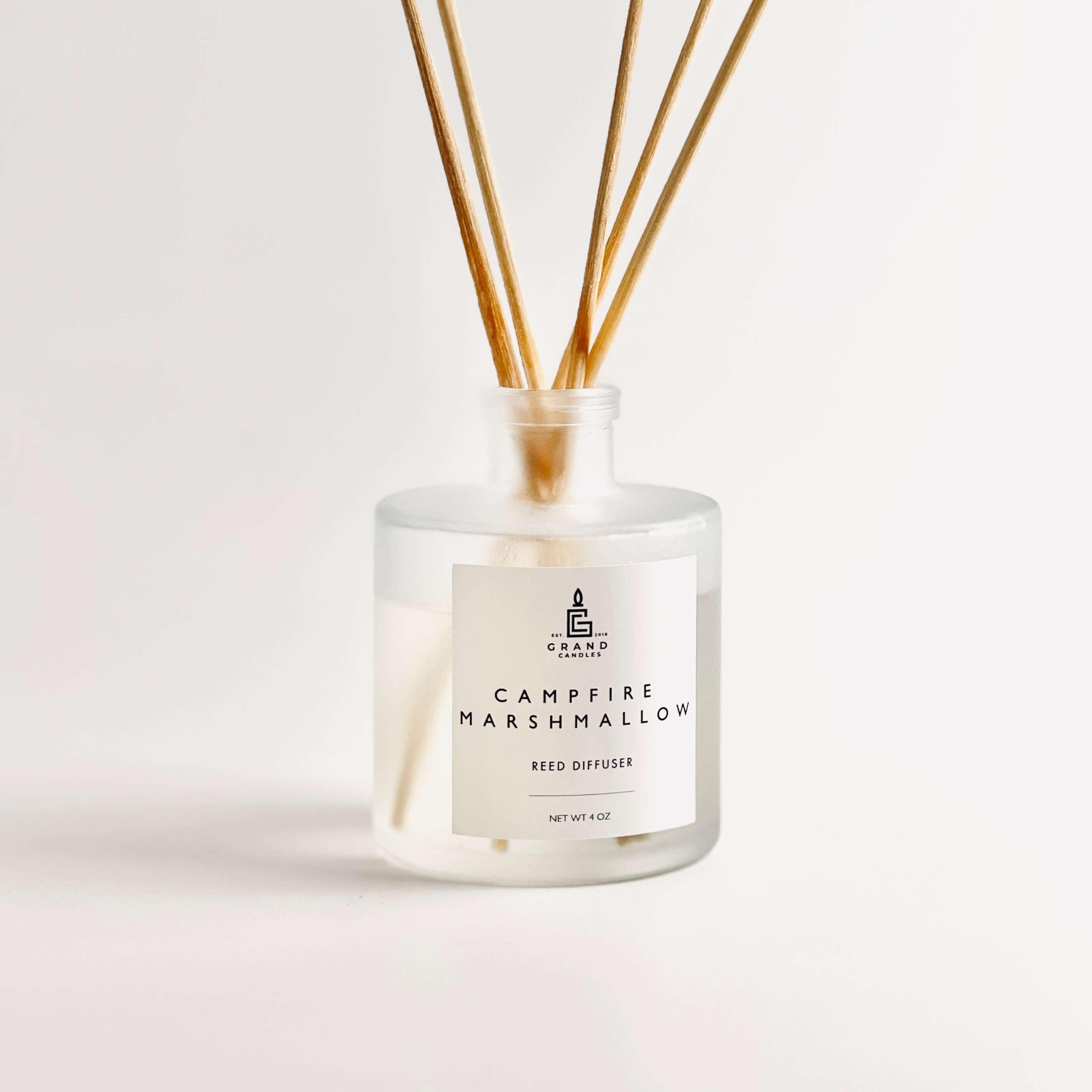 Campfire Marshmallow Reed Diffuser  - Grand Candles LLC   