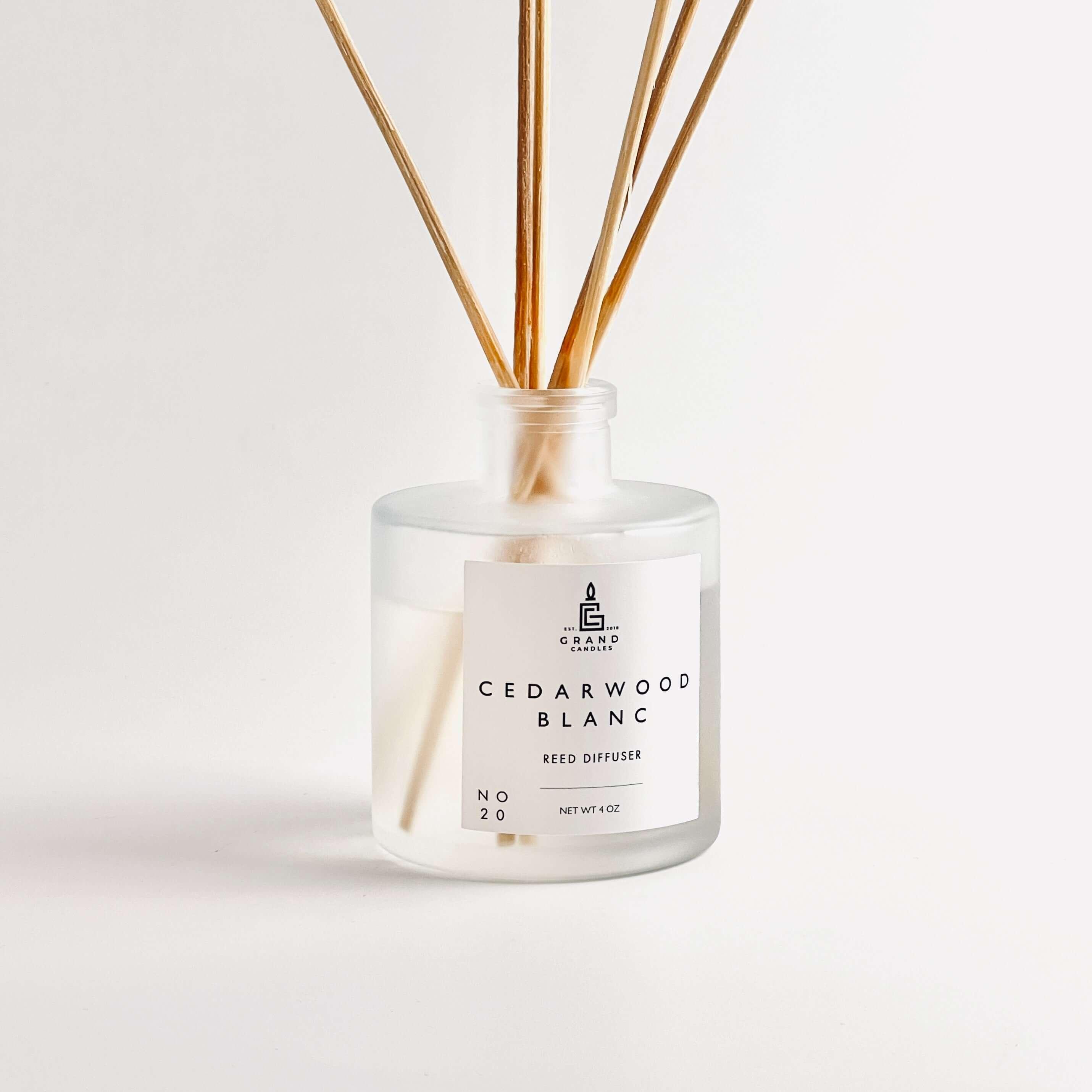 Cedarwood Blanc Reed Diffuser  - Grand Candles LLC   