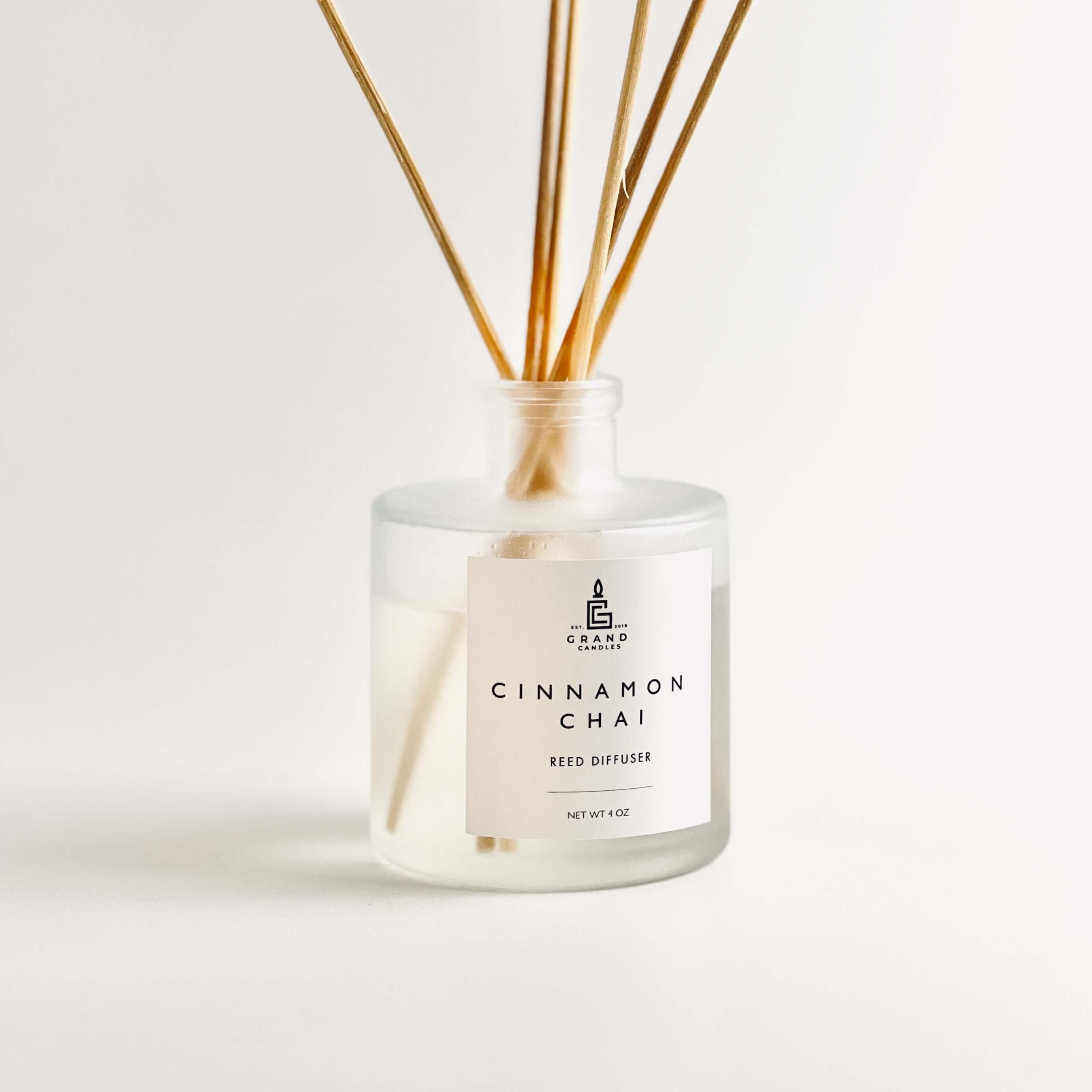 Cinnamon Chai Reed Diffuser  - Grand Candles LLC   