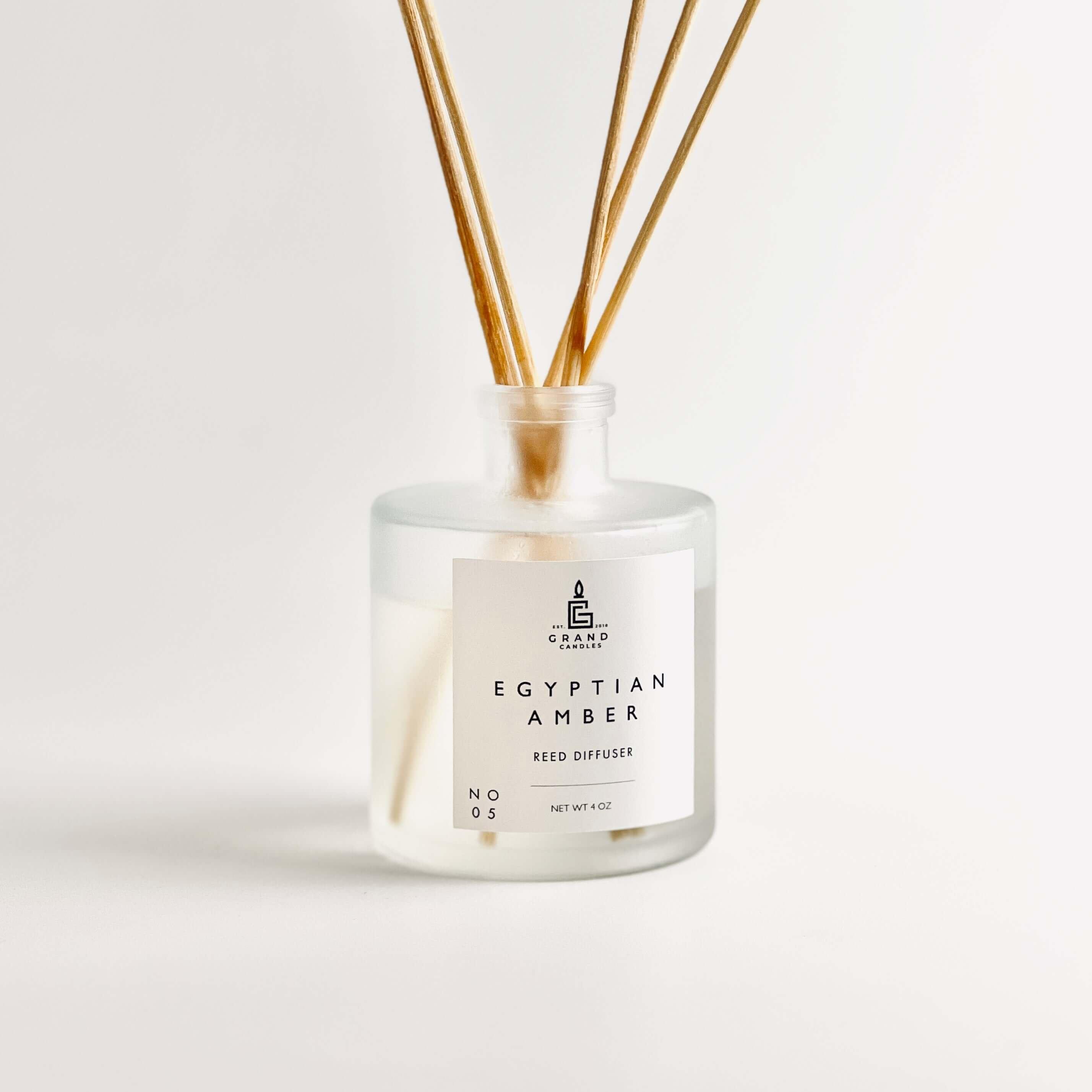 Egyptian Amber Reed Diffuser  - Grand Candles LLC   