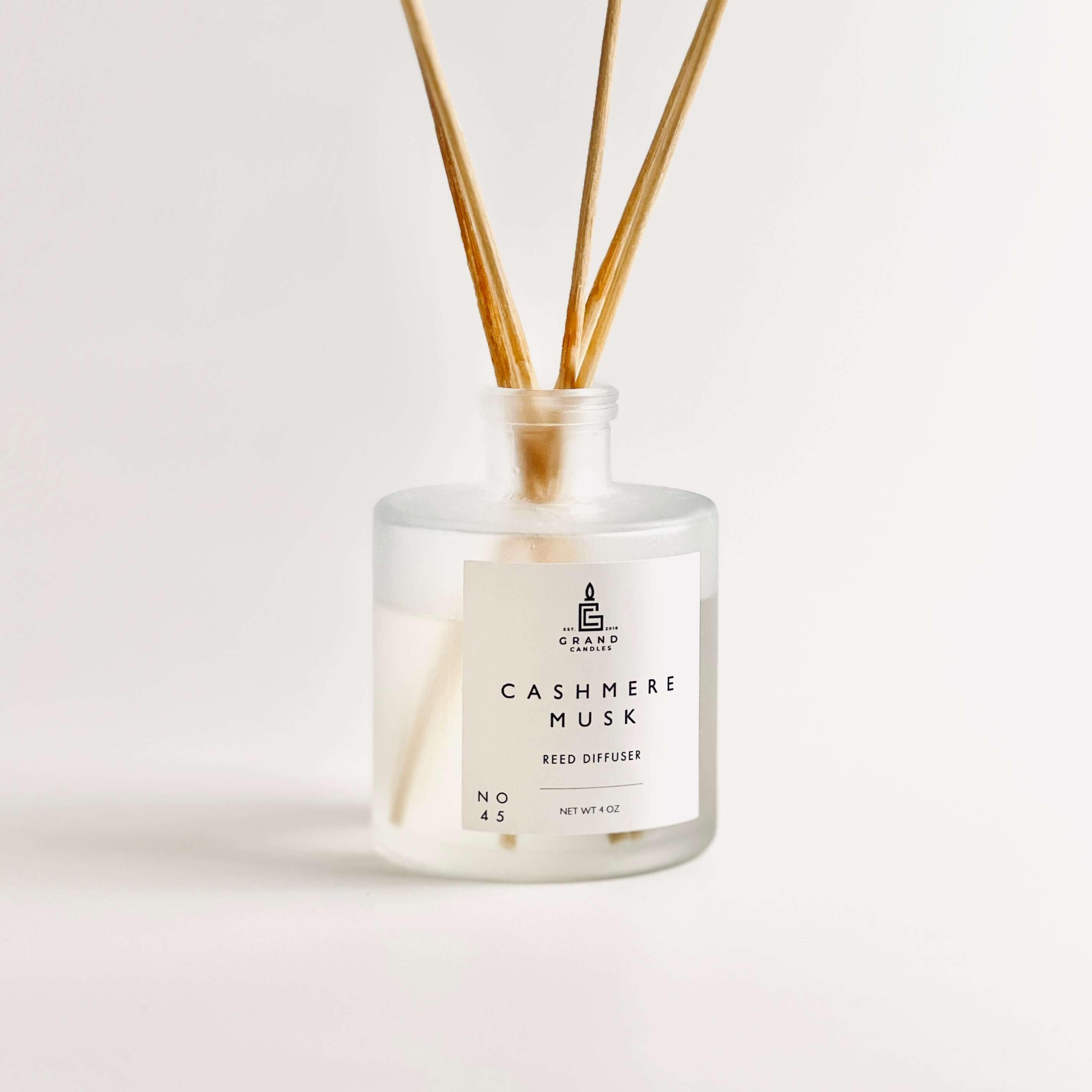 Cashmere Musk Reed Diffuser  - Grand Candles LLC   