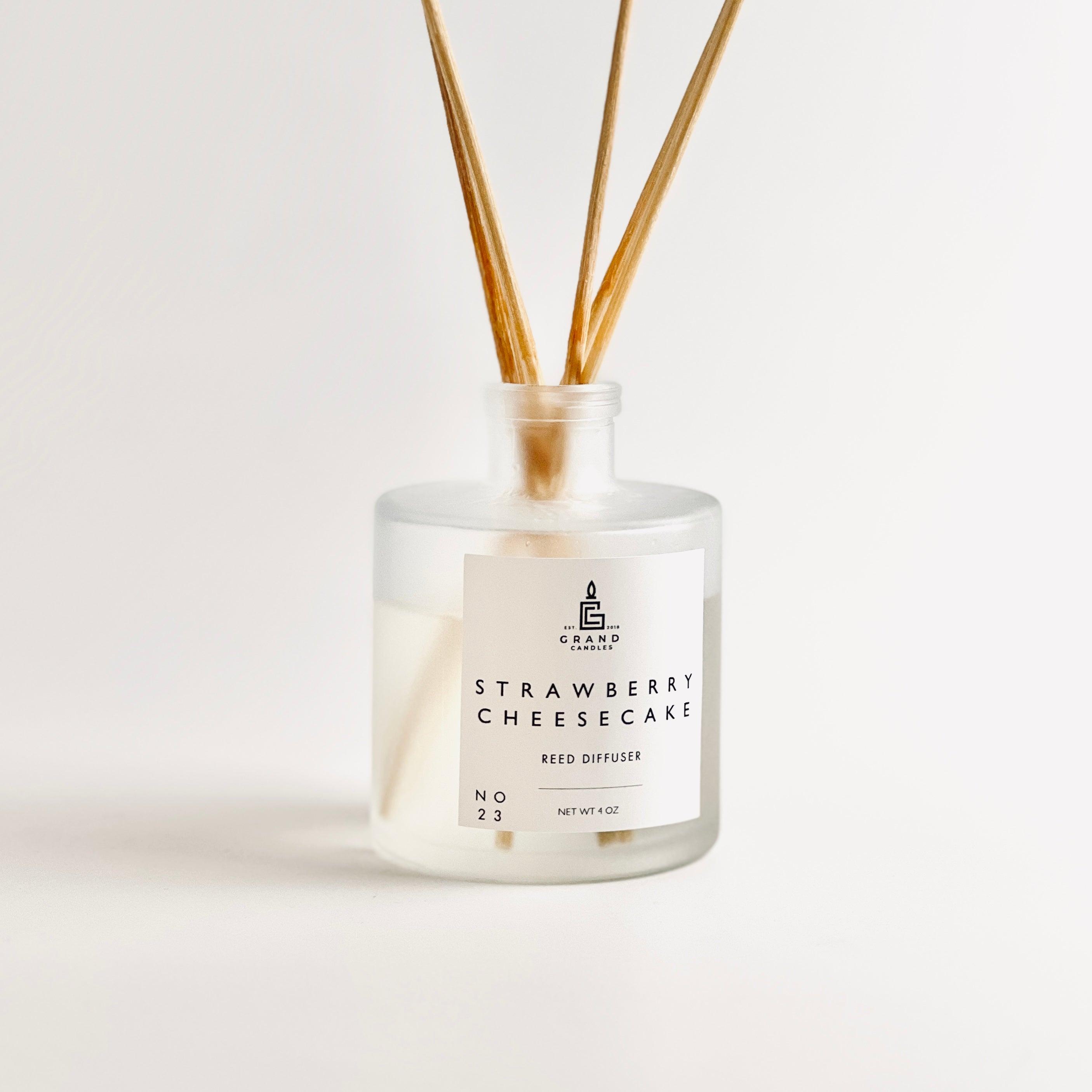 Strawberry Cheesecake Reed Diffuser  - Grand Candles LLC   