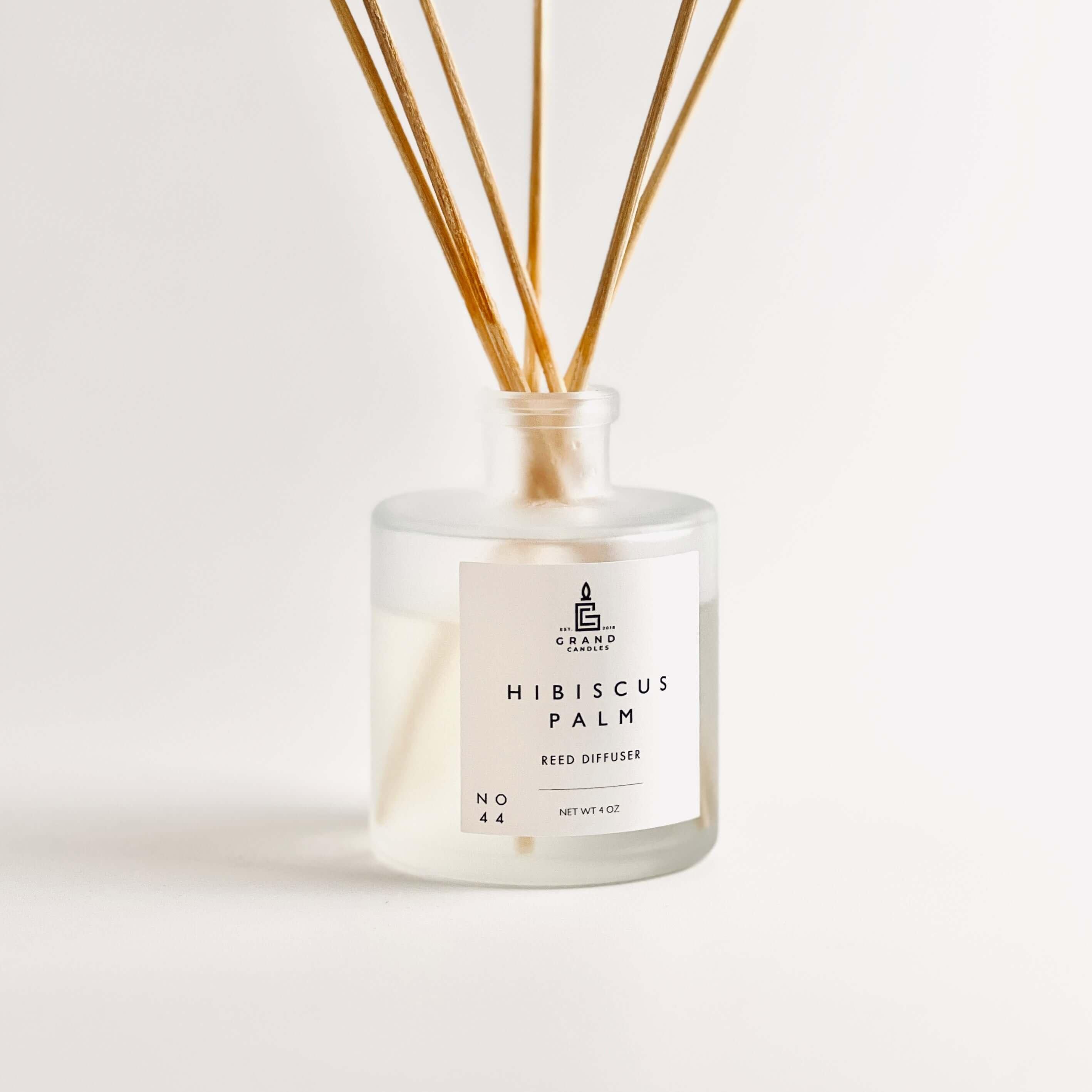 Hibiscus Palm Reed Diffuser  - Grand Candles LLC   