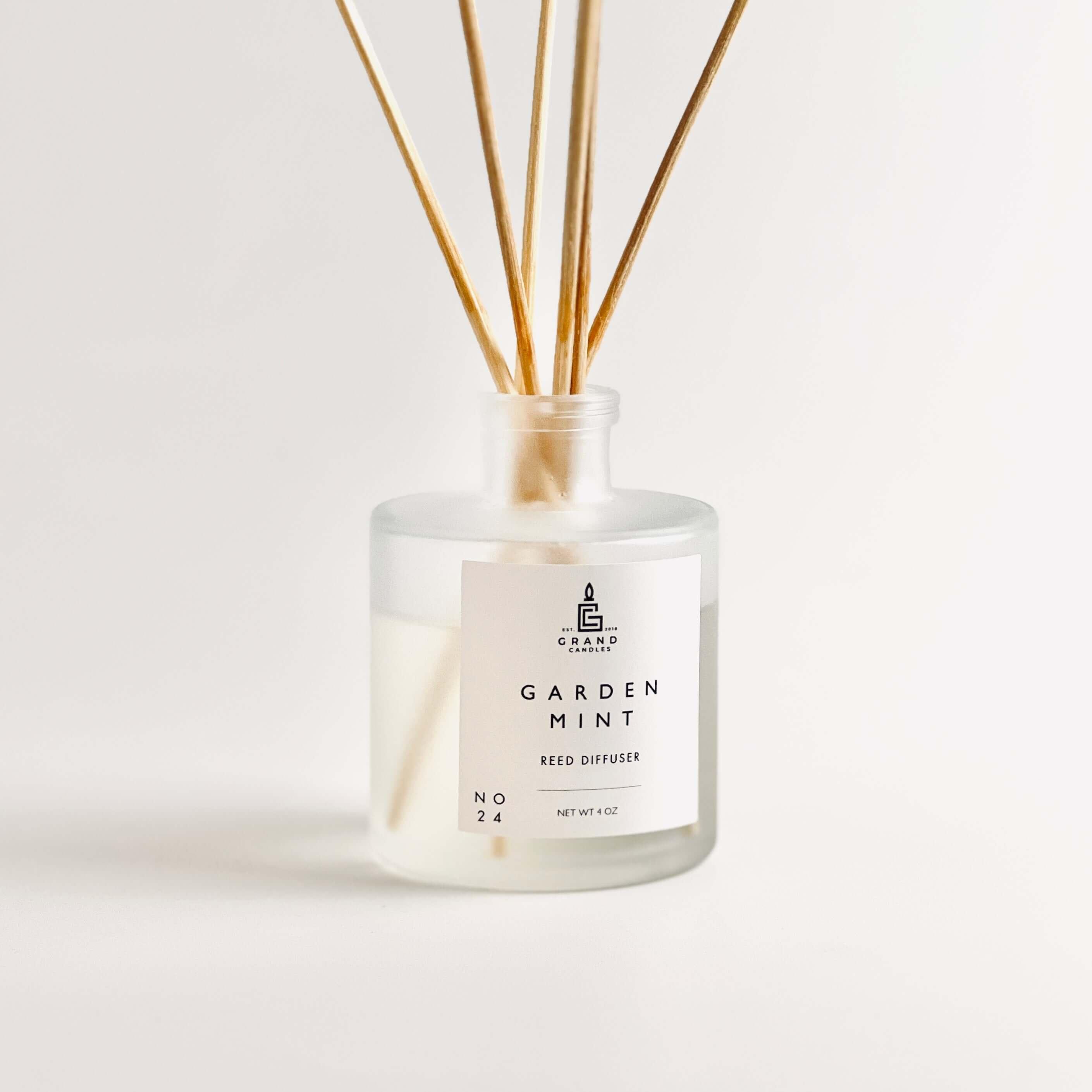 Garden Mint Reed Diffuser  - Grand Candles LLC   