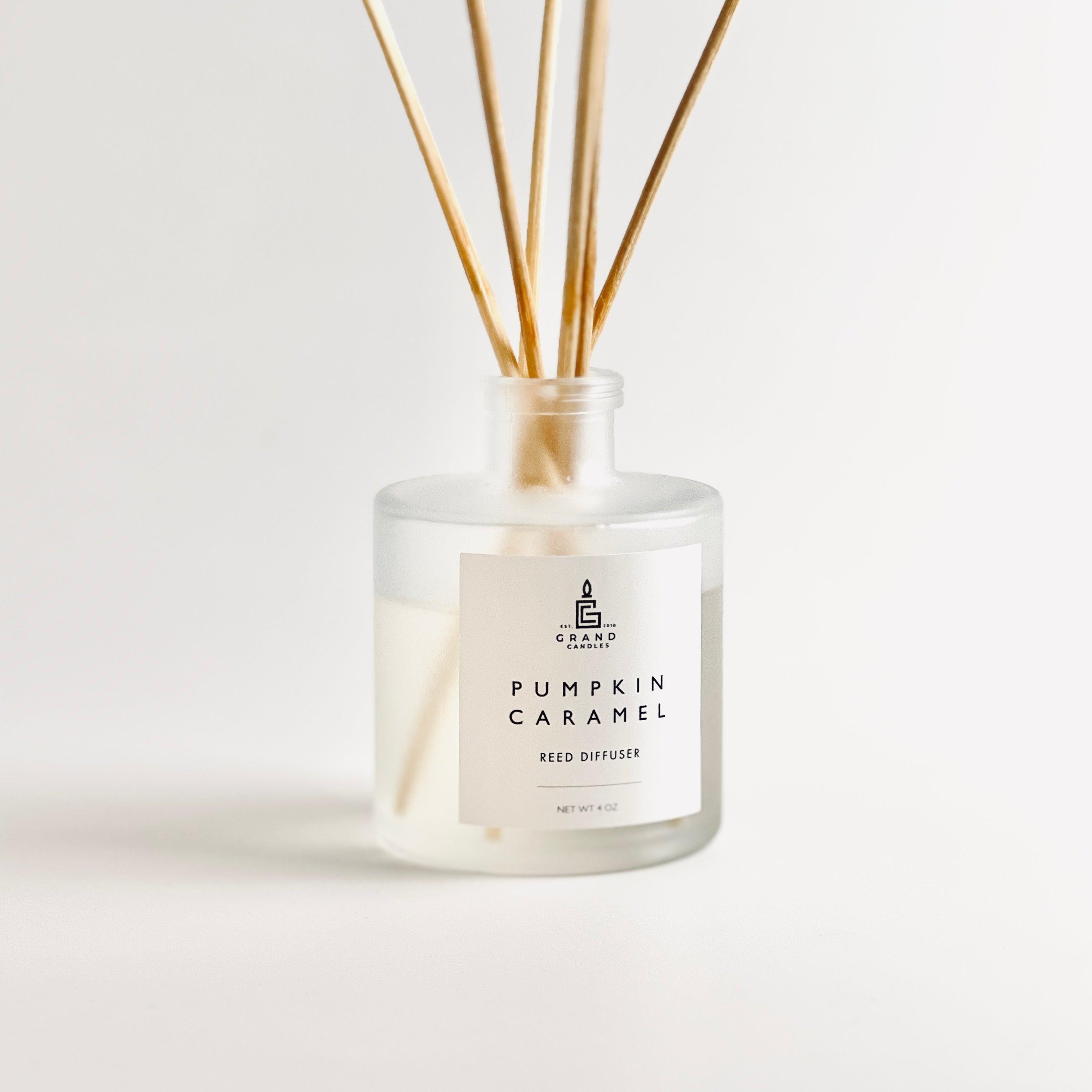 Pumpkin Caramel Reed Diffuser  - Grand Candles LLC   