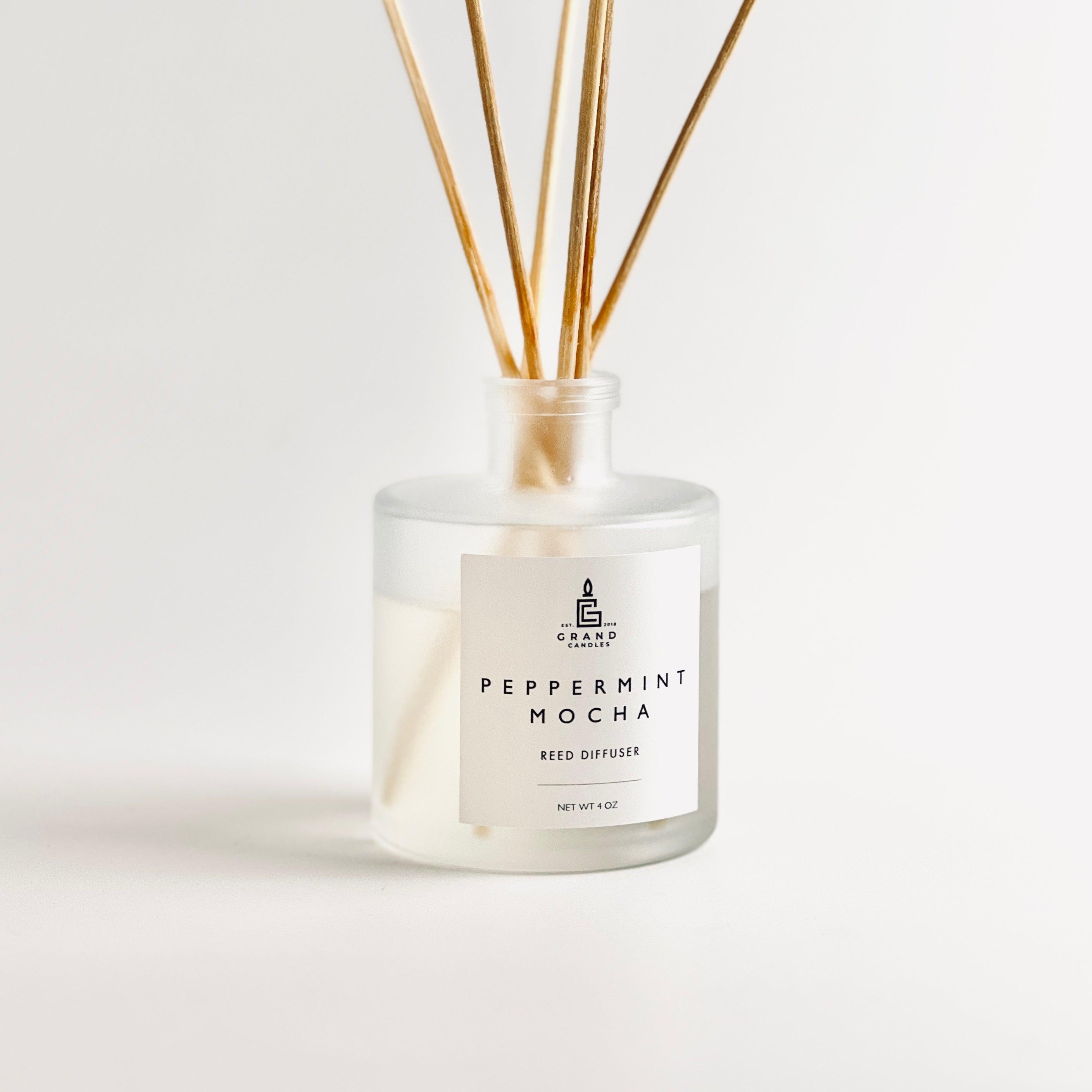 Peppermint Mocha Reed Diffuser  - Grand Candles LLC   