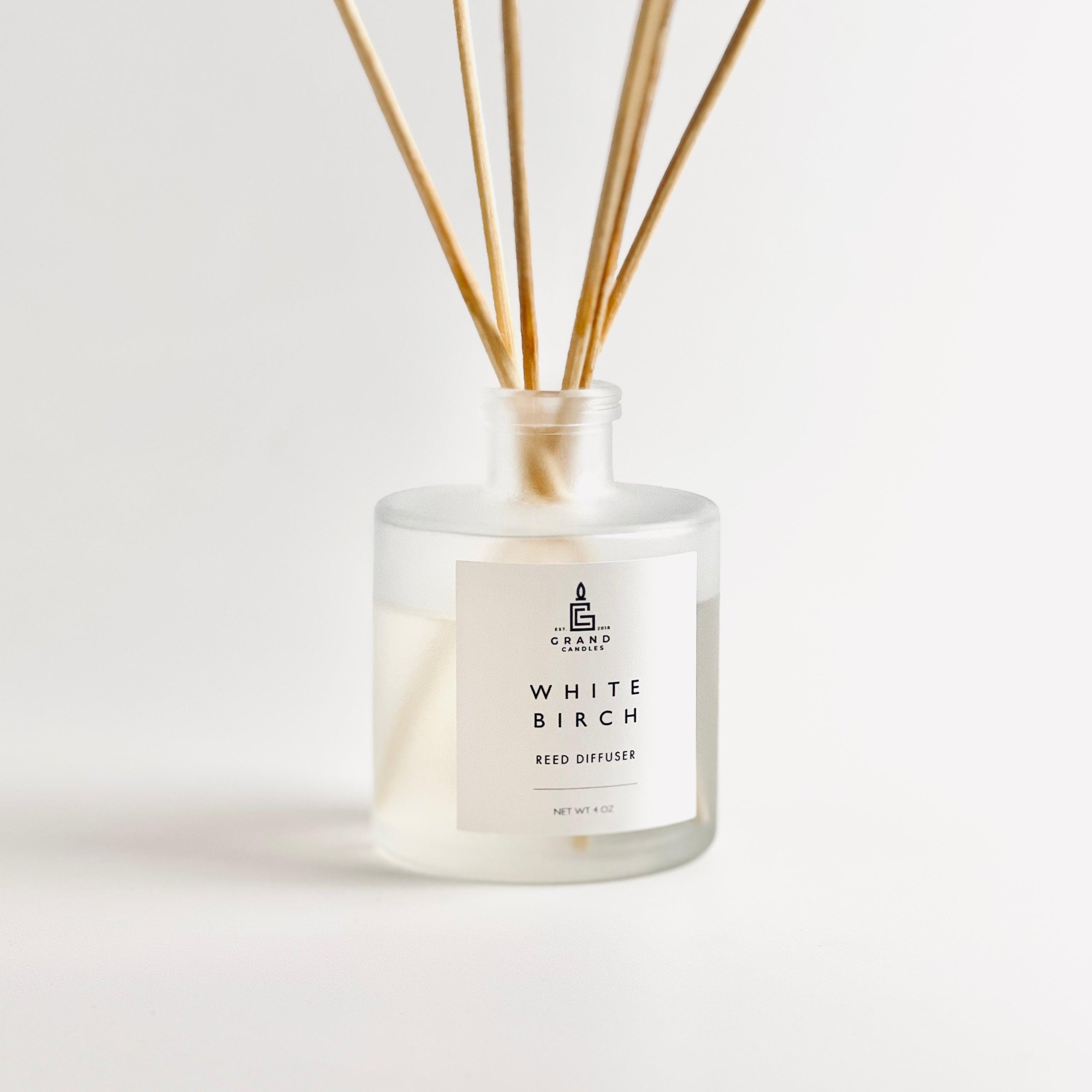 White Birch Reed Diffuser  - Grand Candles LLC   