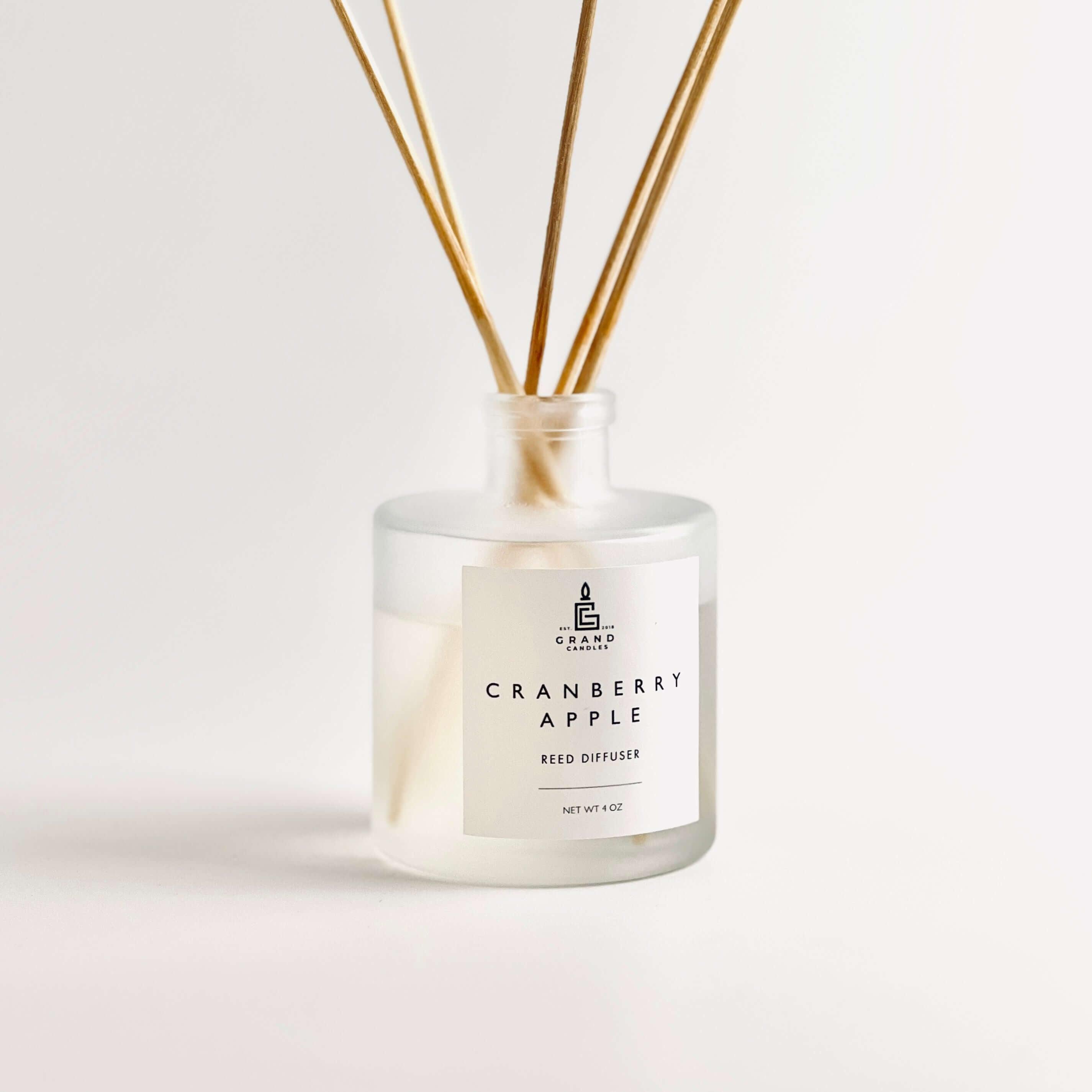 Cranberry Apple Reed Diffuser  - Grand Candles LLC   