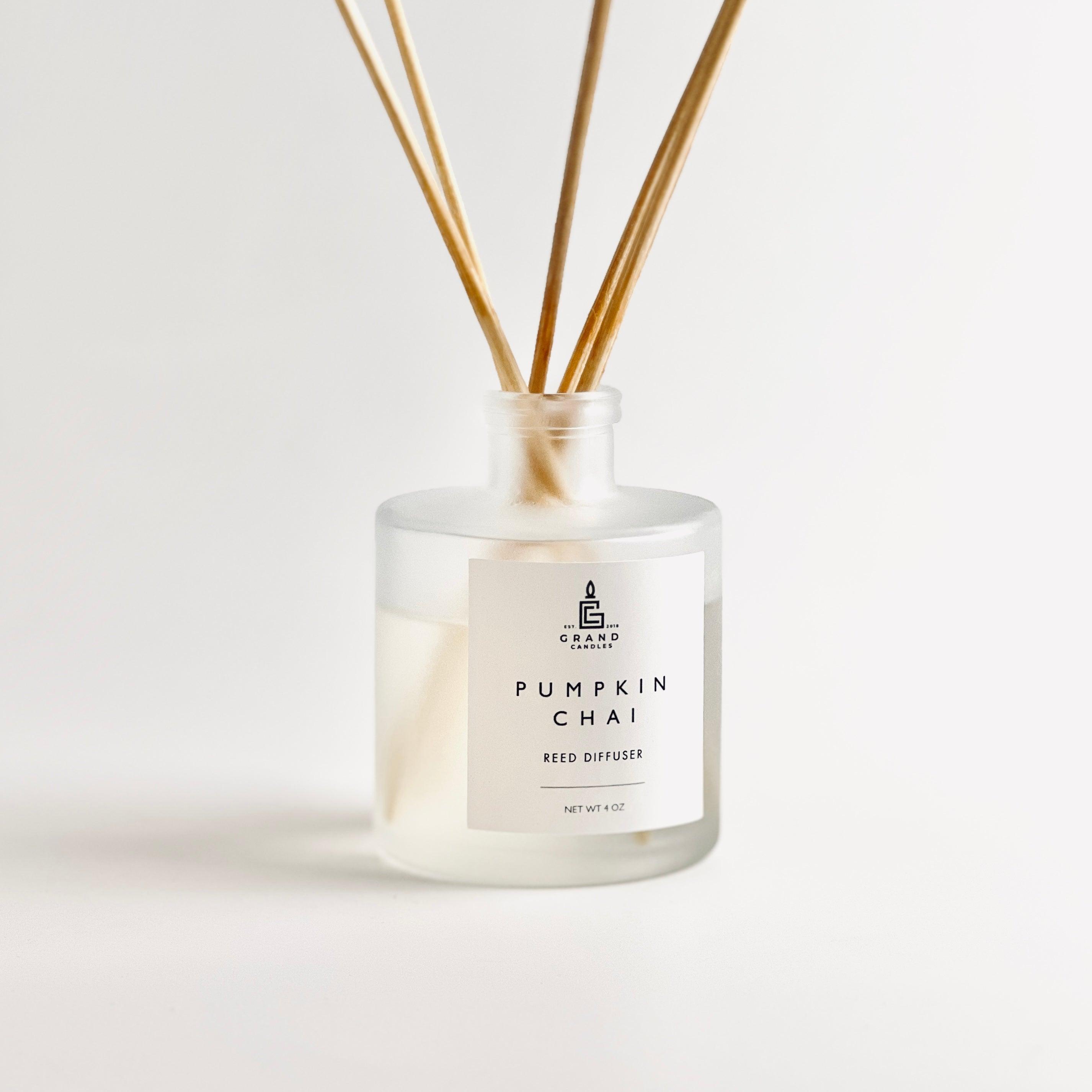 Pumpkin Chai Reed Diffuser  - Grand Candles LLC   