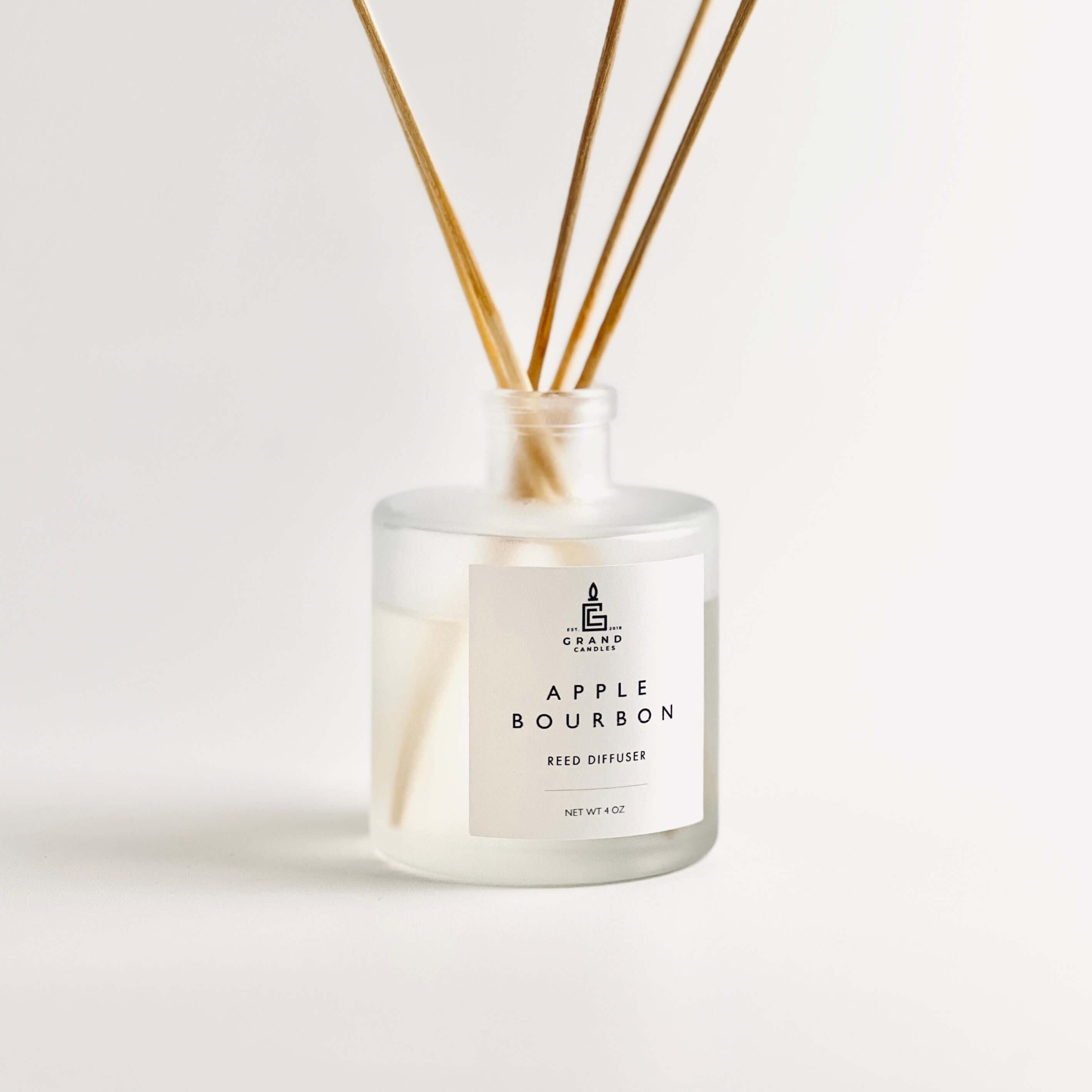 Apple Bourbon Reed Diffuser  - Grand Candles LLC   