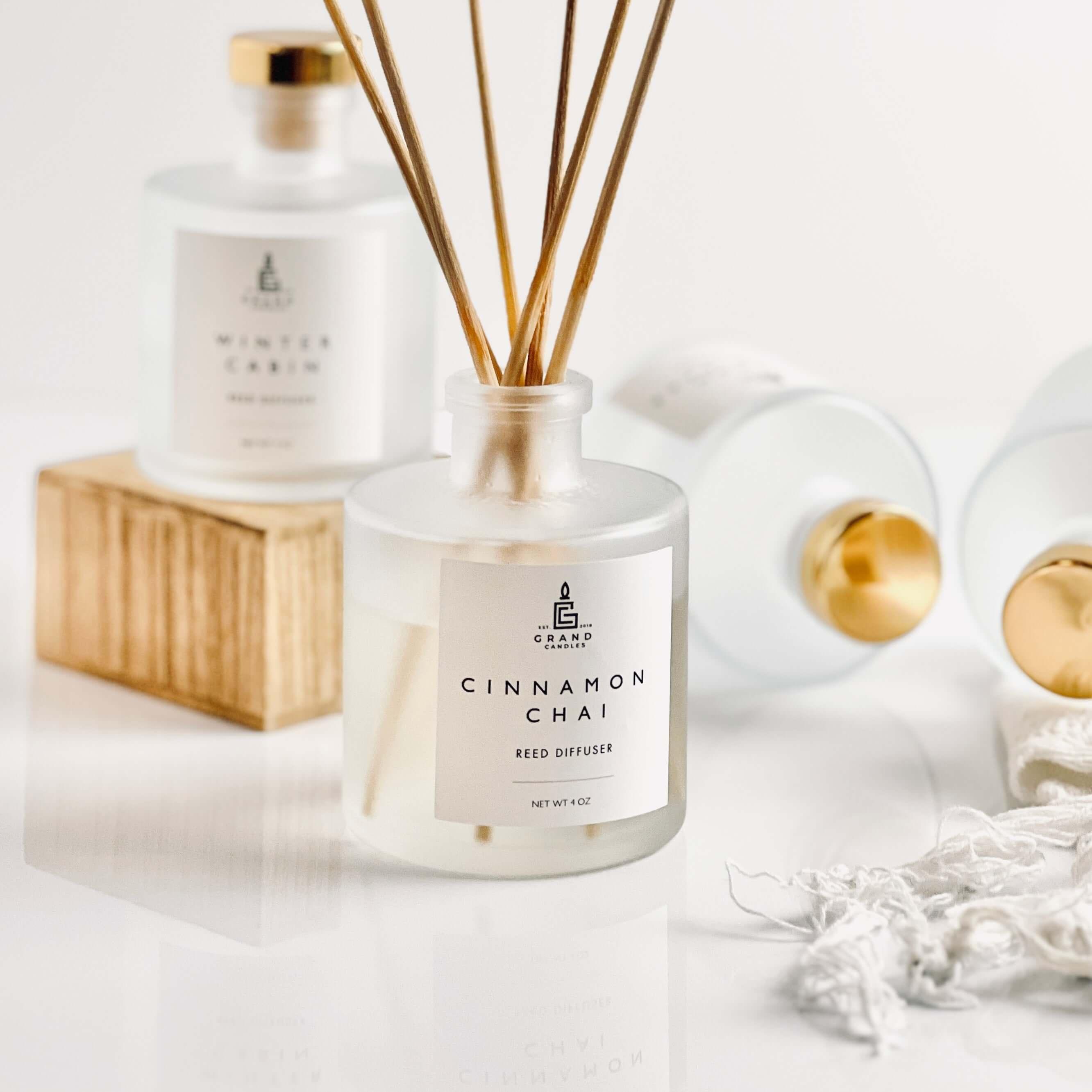 Cinnamon Chai Reed Diffuser  - Grand Candles LLC   