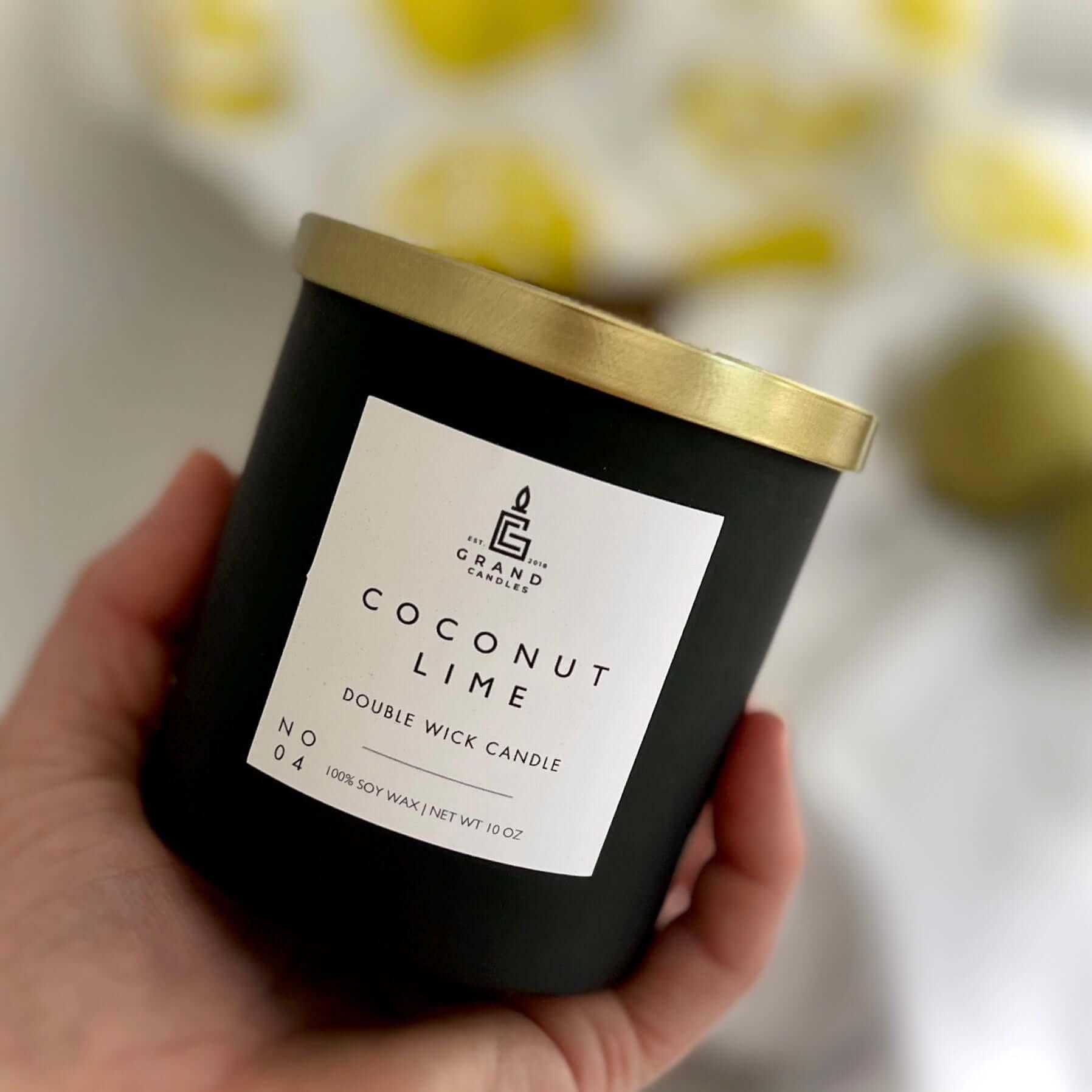 Coconut Lime Candle  - Grand Candles LLC   