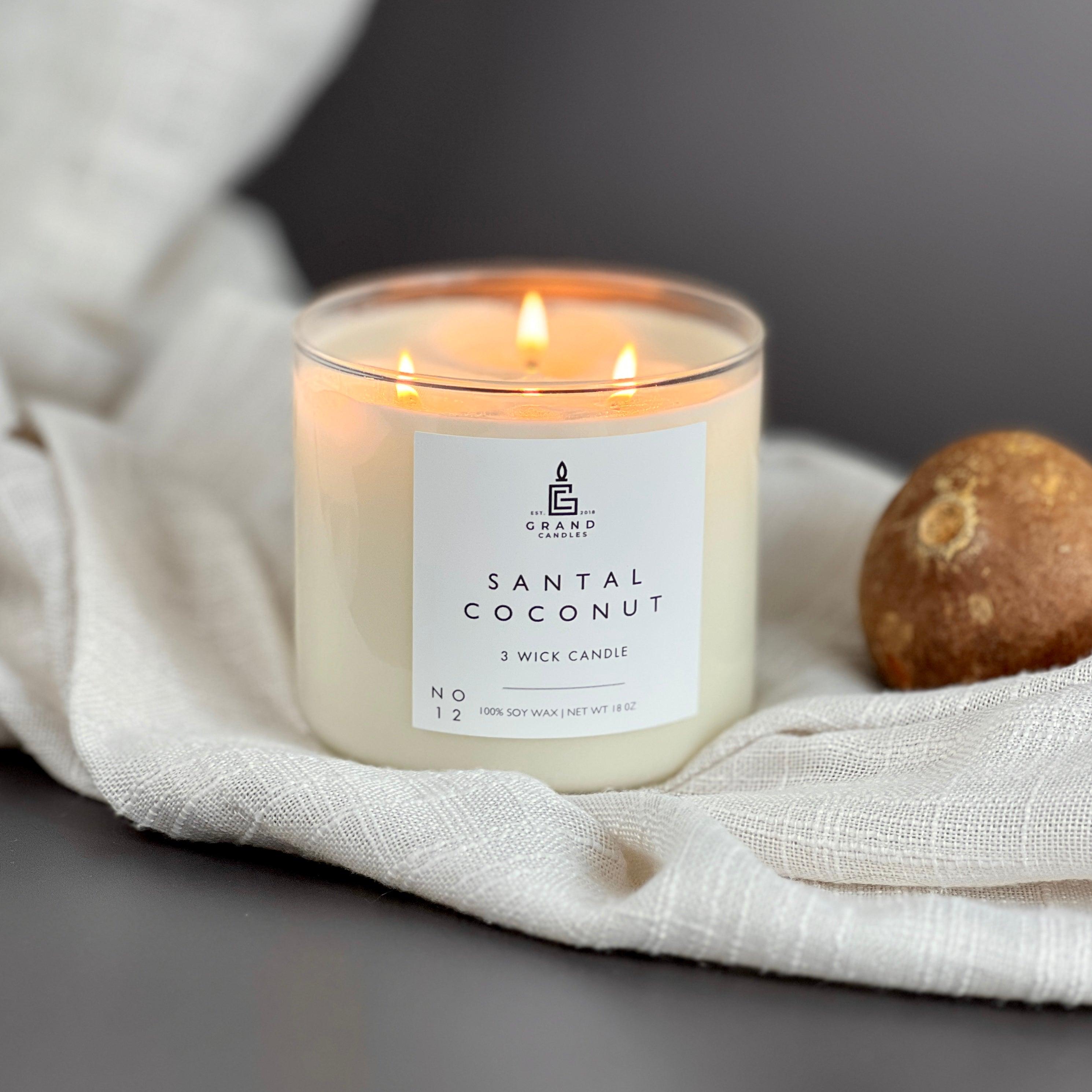 Santal Coconut Candle  - Grand Candles LLC   