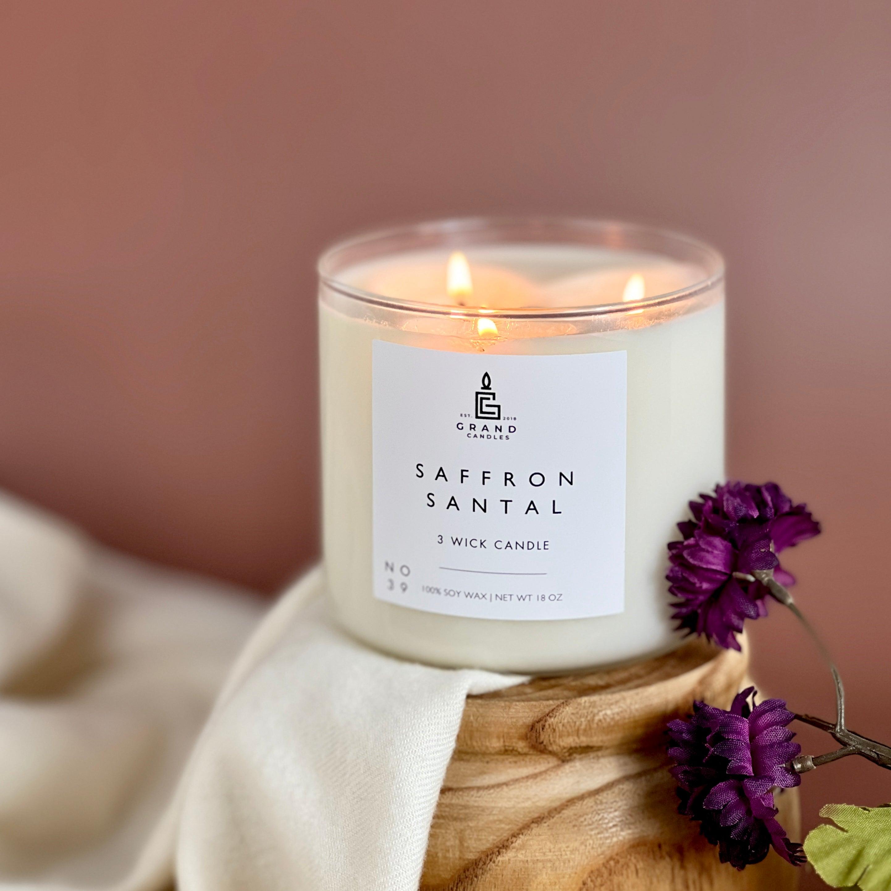 Saffron Santal Candle  - Grand Candles LLC   