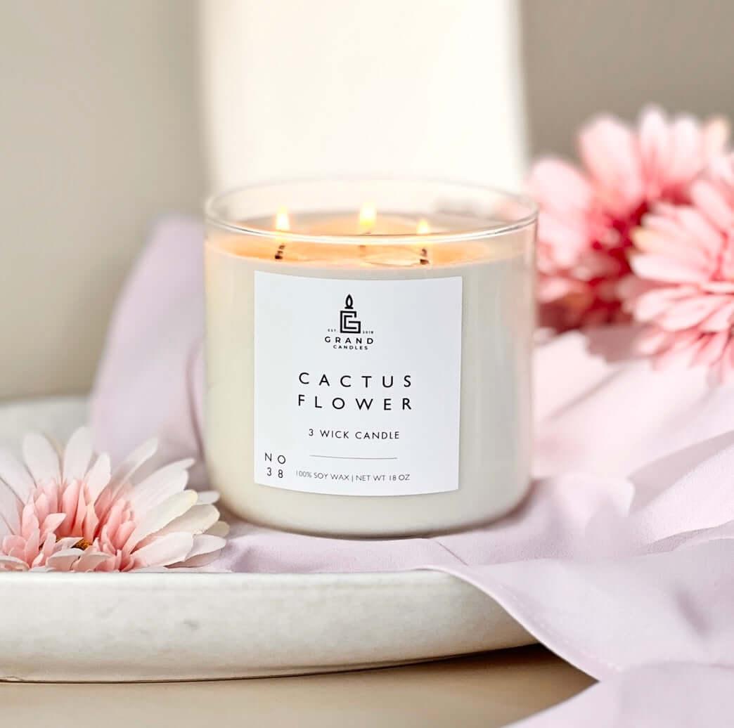 Cactus Flower Candle  - Grand Candles LLC   