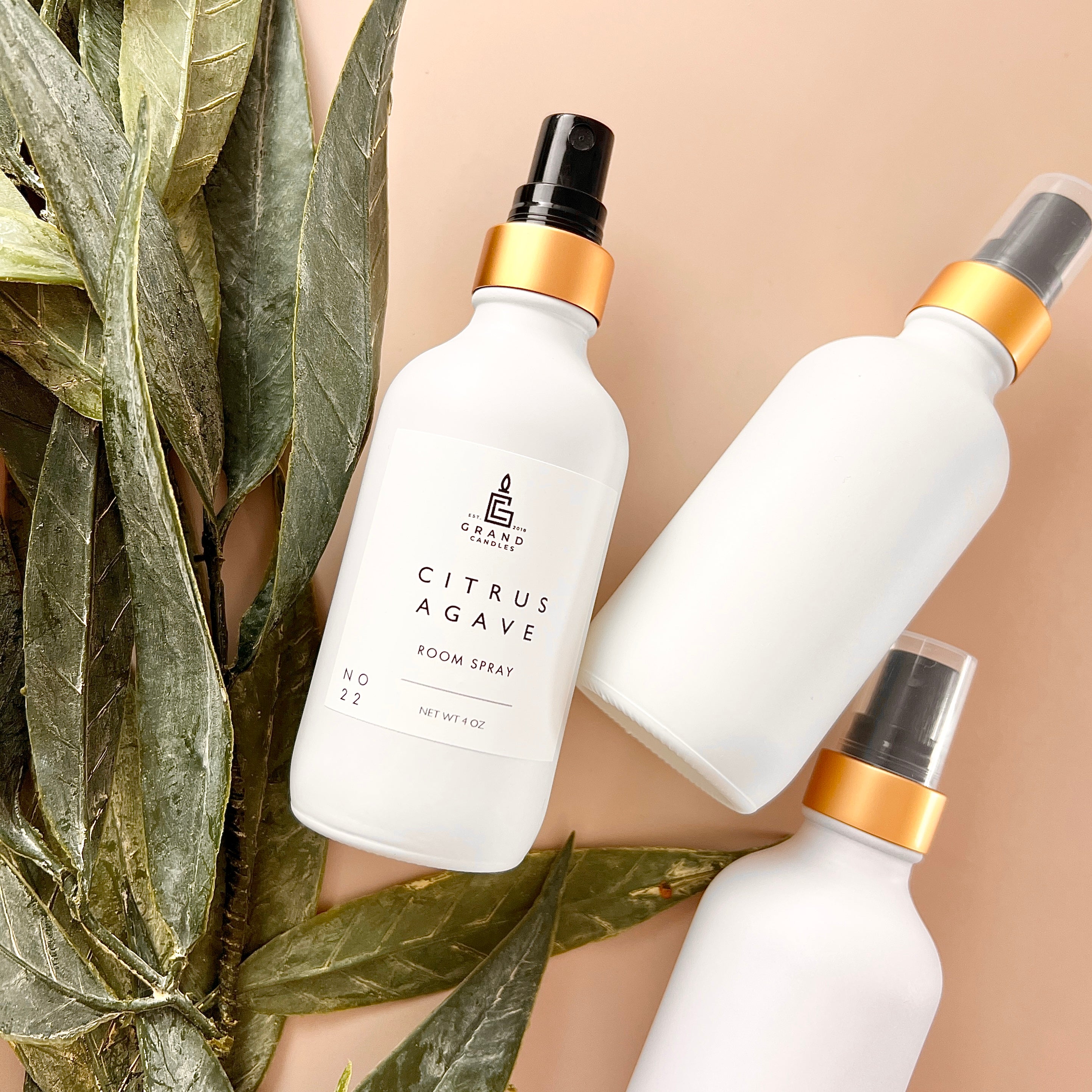 Citrus Agave Room & Linen Spray  - Grand Candles LLC   