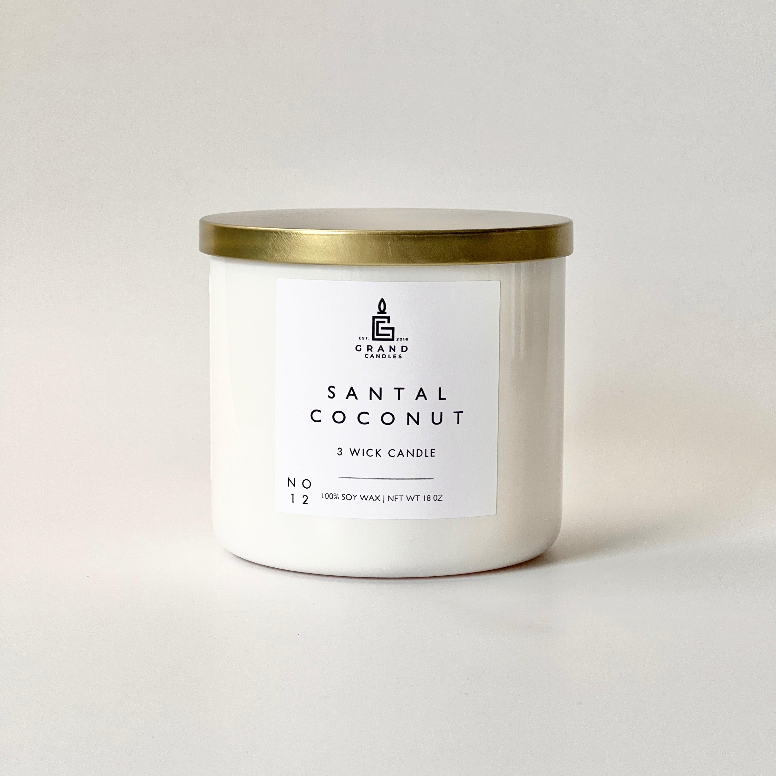 Santal Coconut Candle  - Grand Candles LLC   