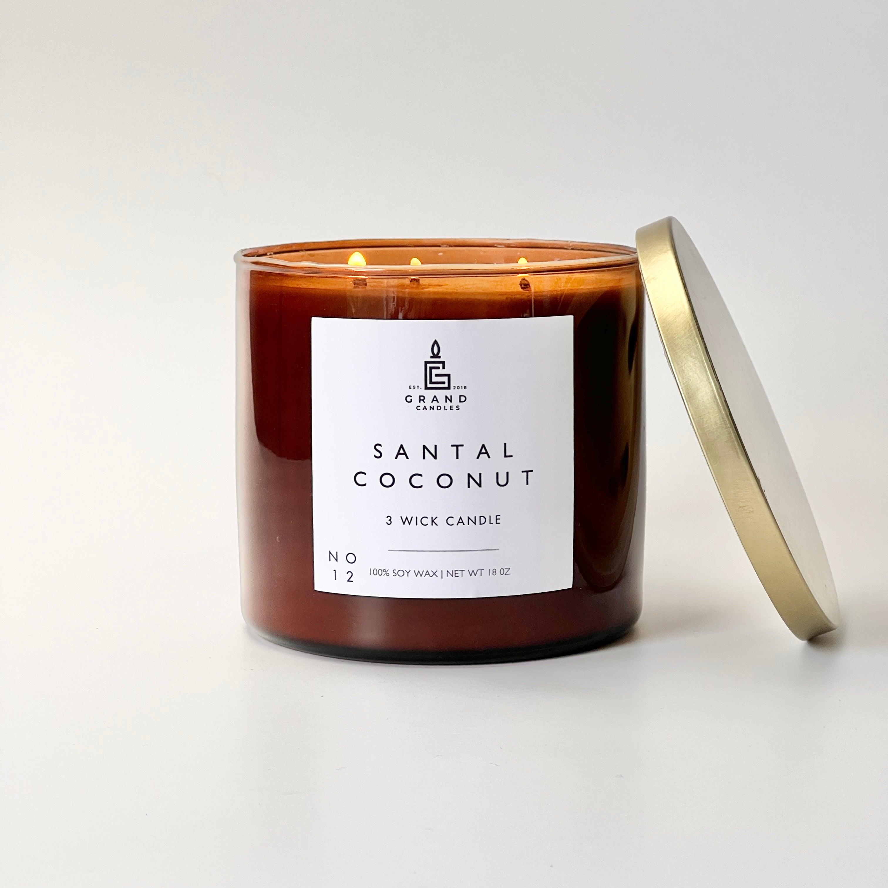 Santal Coconut Candle  - Grand Candles LLC   