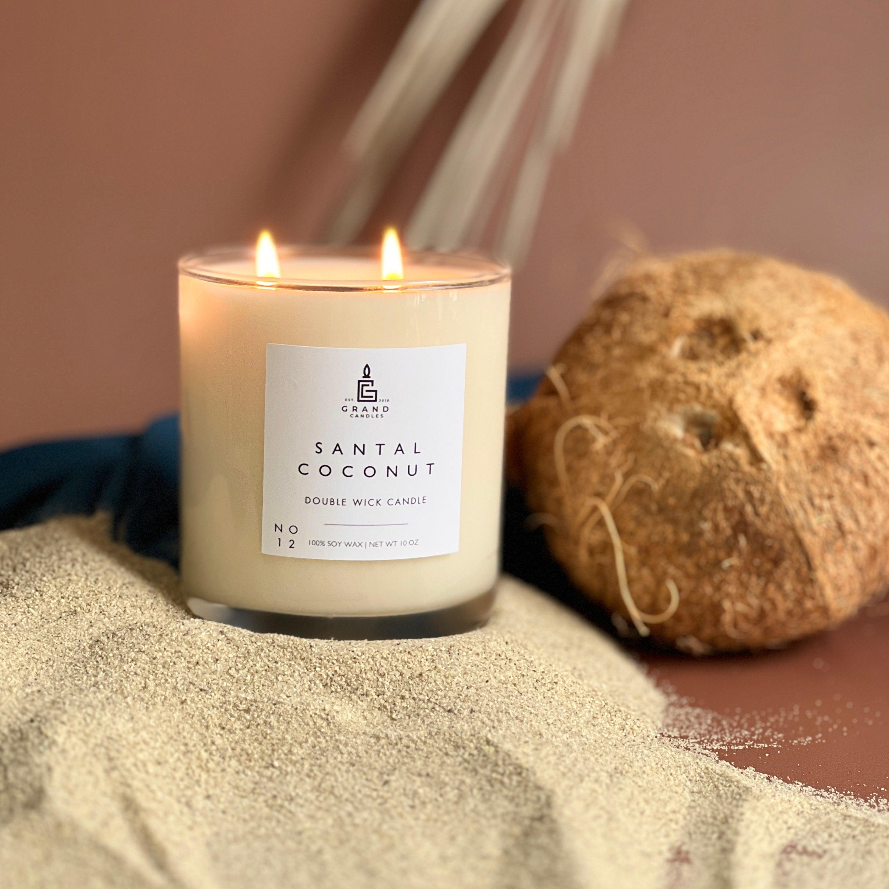 Santal Coconut Candle  - Grand Candles LLC   