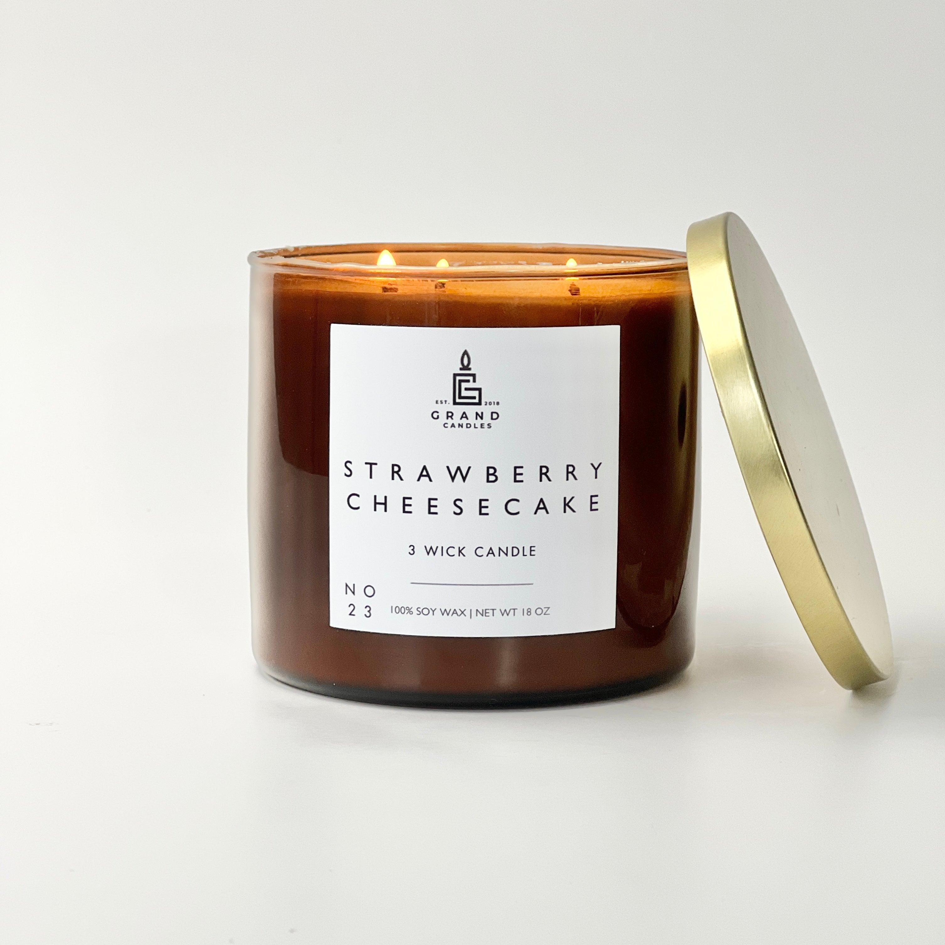 Strawberry Cheesecake Candle  - Grand Candles LLC   