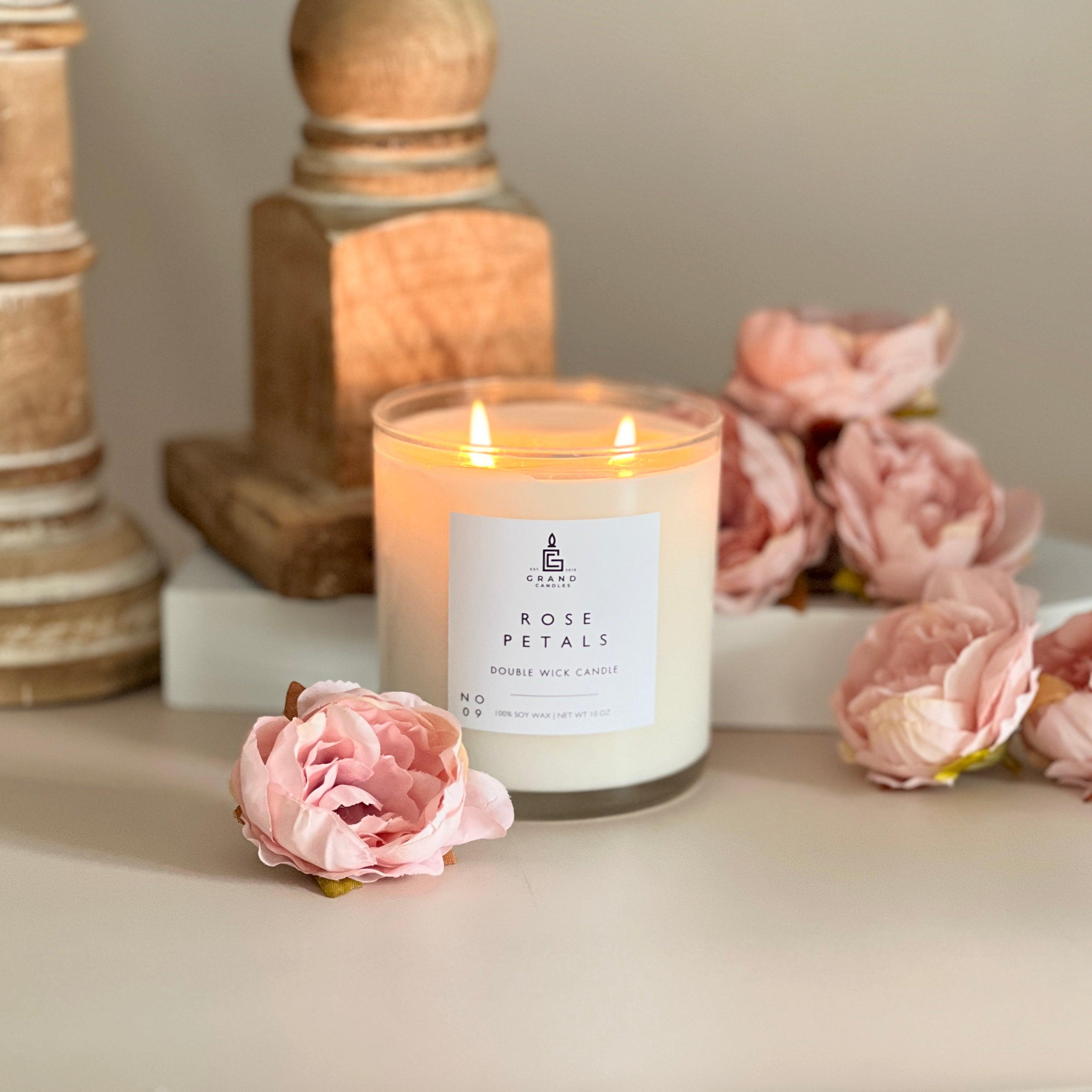 Rose Petals Candle  - Grand Candles LLC   