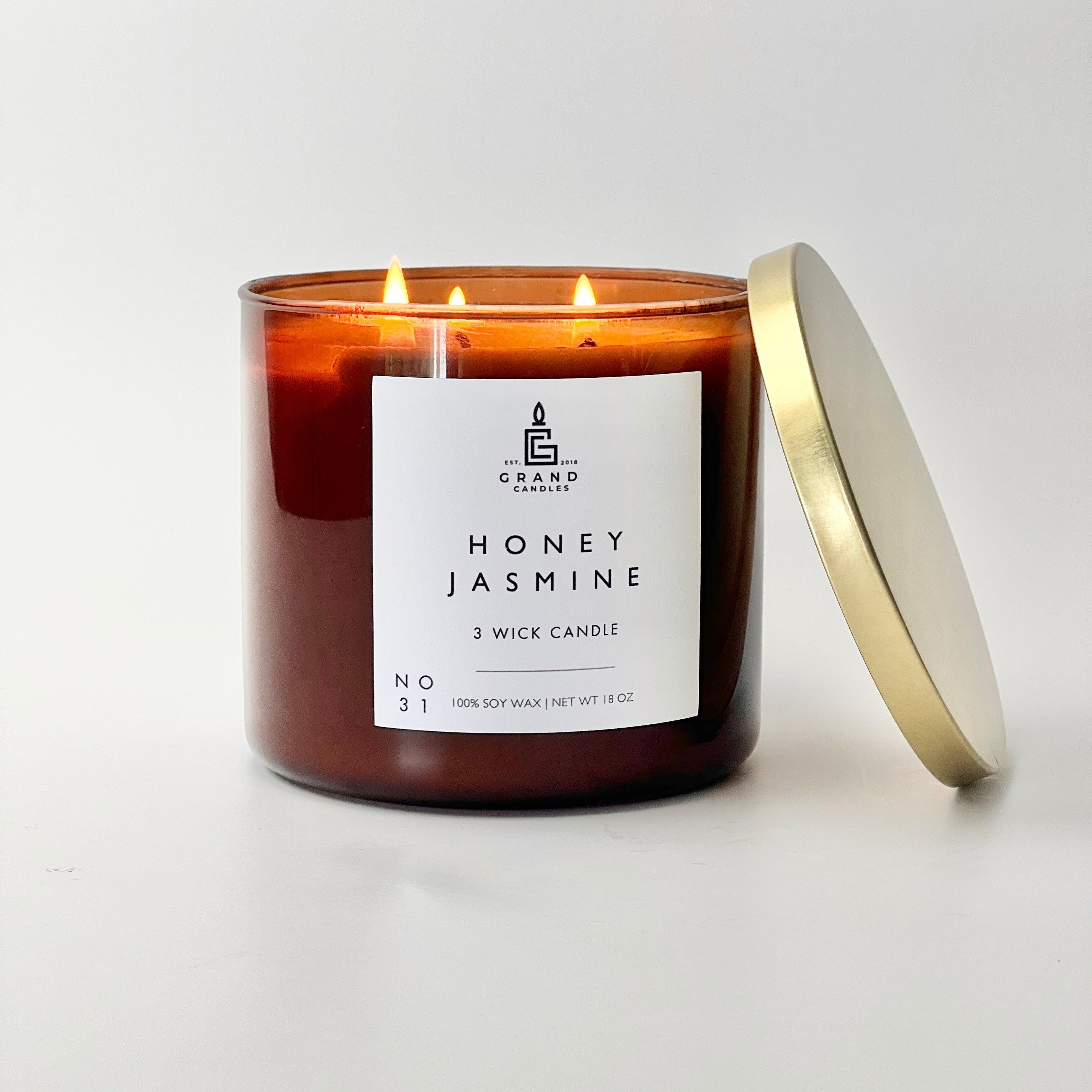 Honey Jasmine Candle  - Grand Candles LLC   