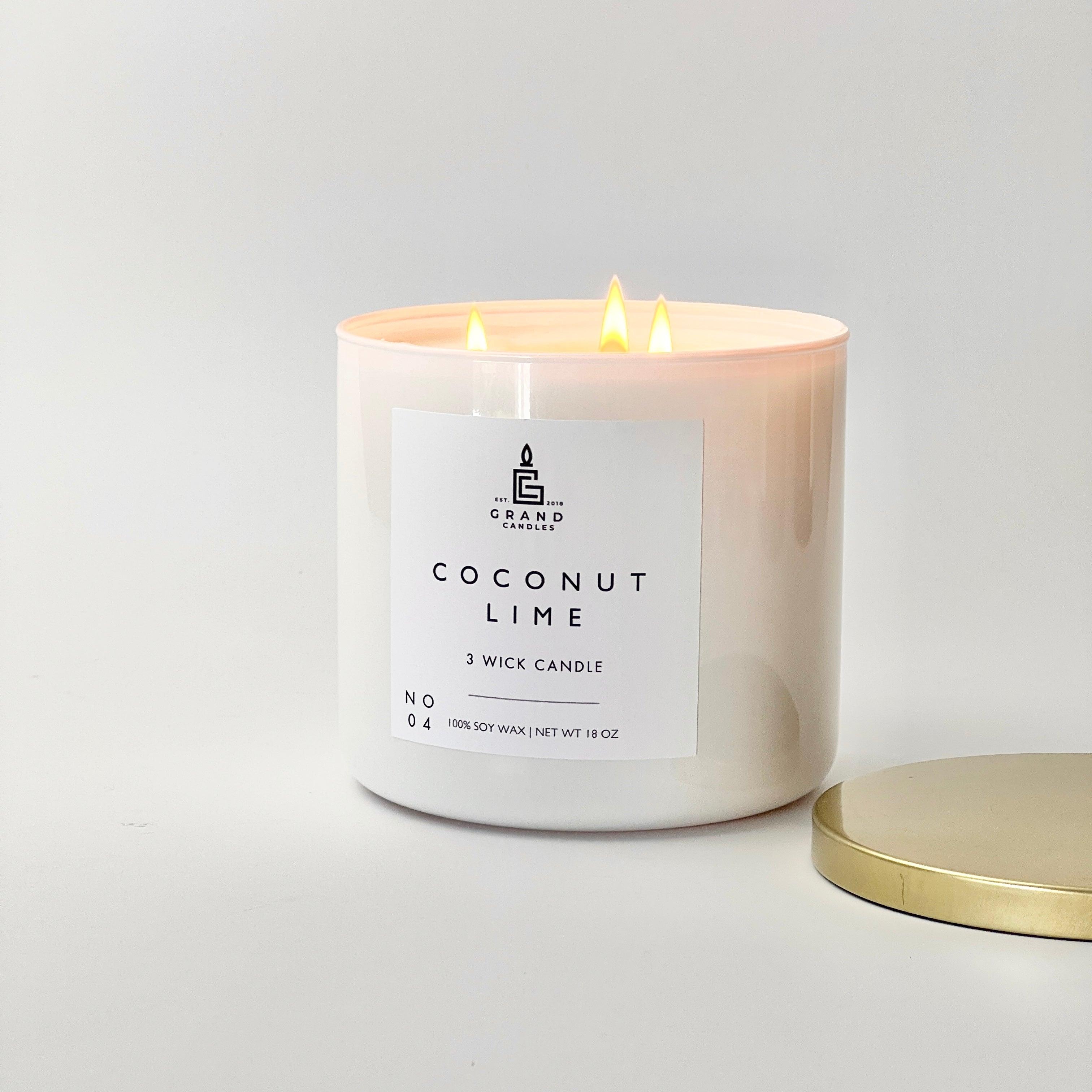 Coconut Lime Candle  - Grand Candles LLC   