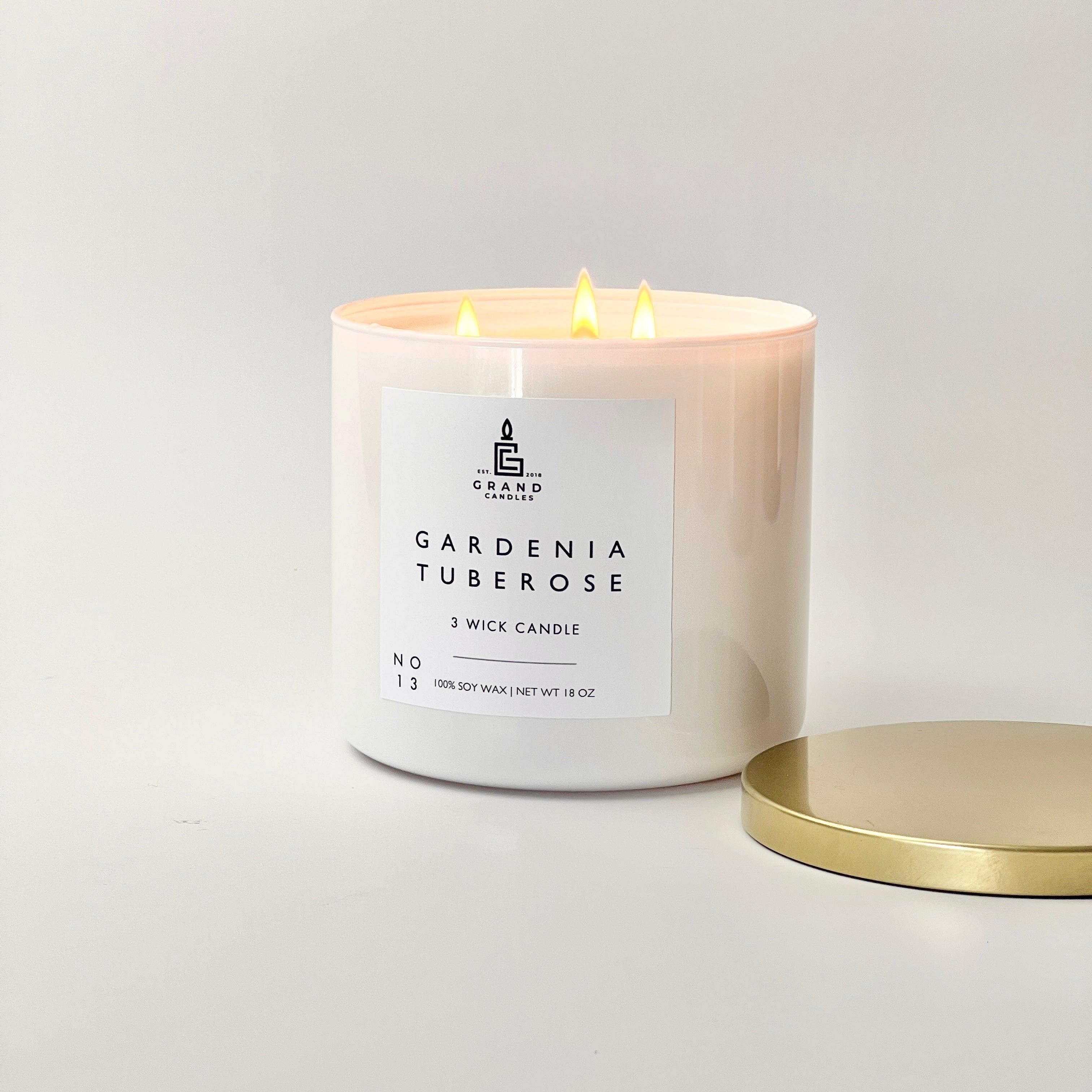 Gardenia Tuberose Candle  - Grand Candles LLC   