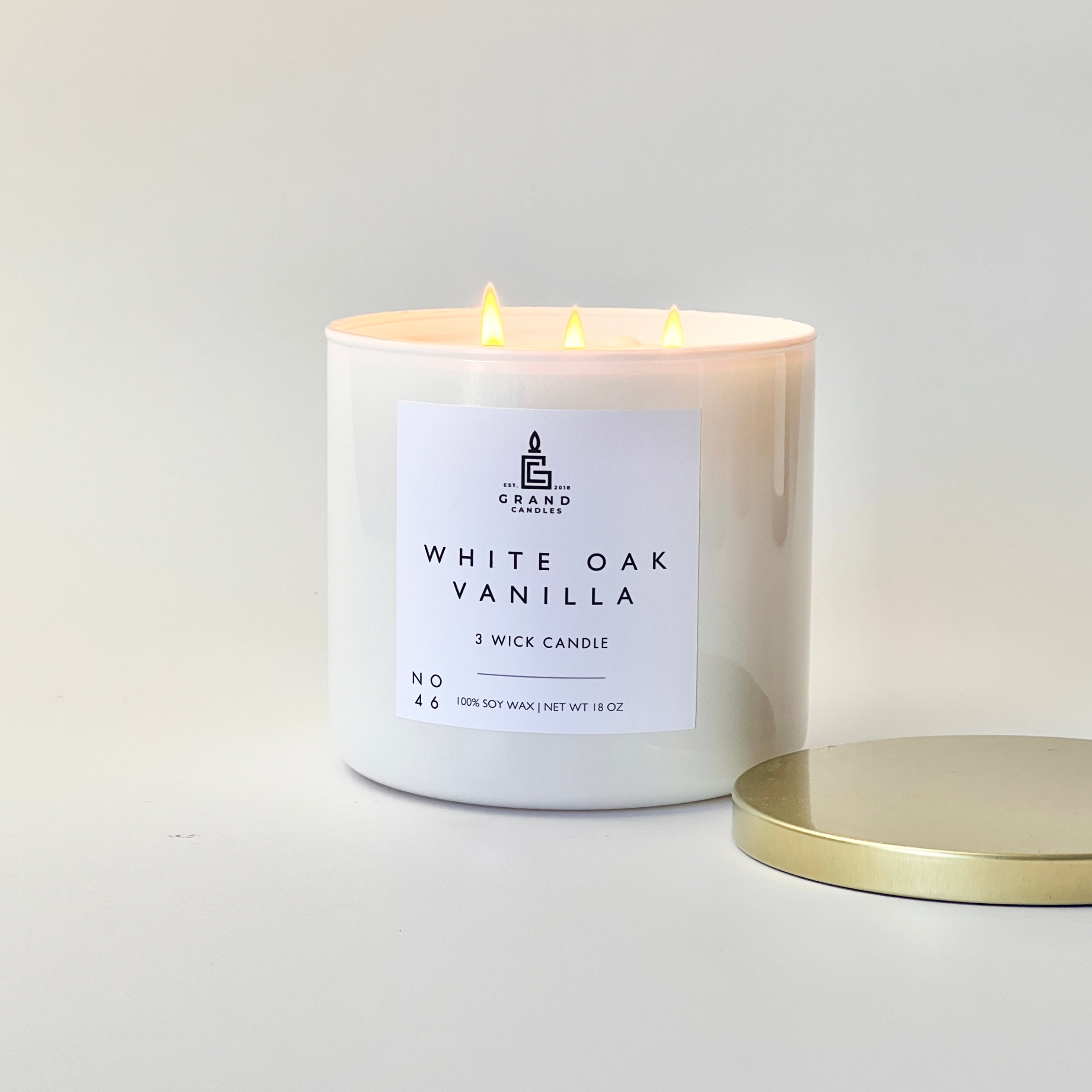 White Oak Vanilla Candle  - Grand Candles LLC   