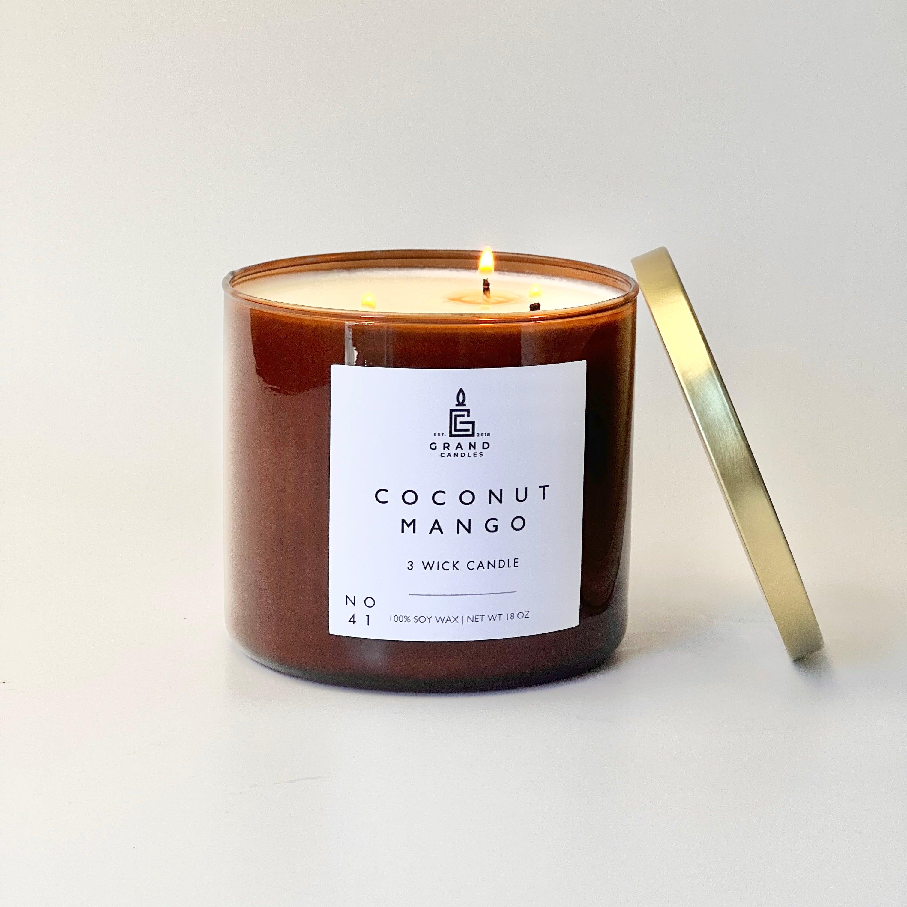 Coconut Mango Candle  - Grand Candles LLC   