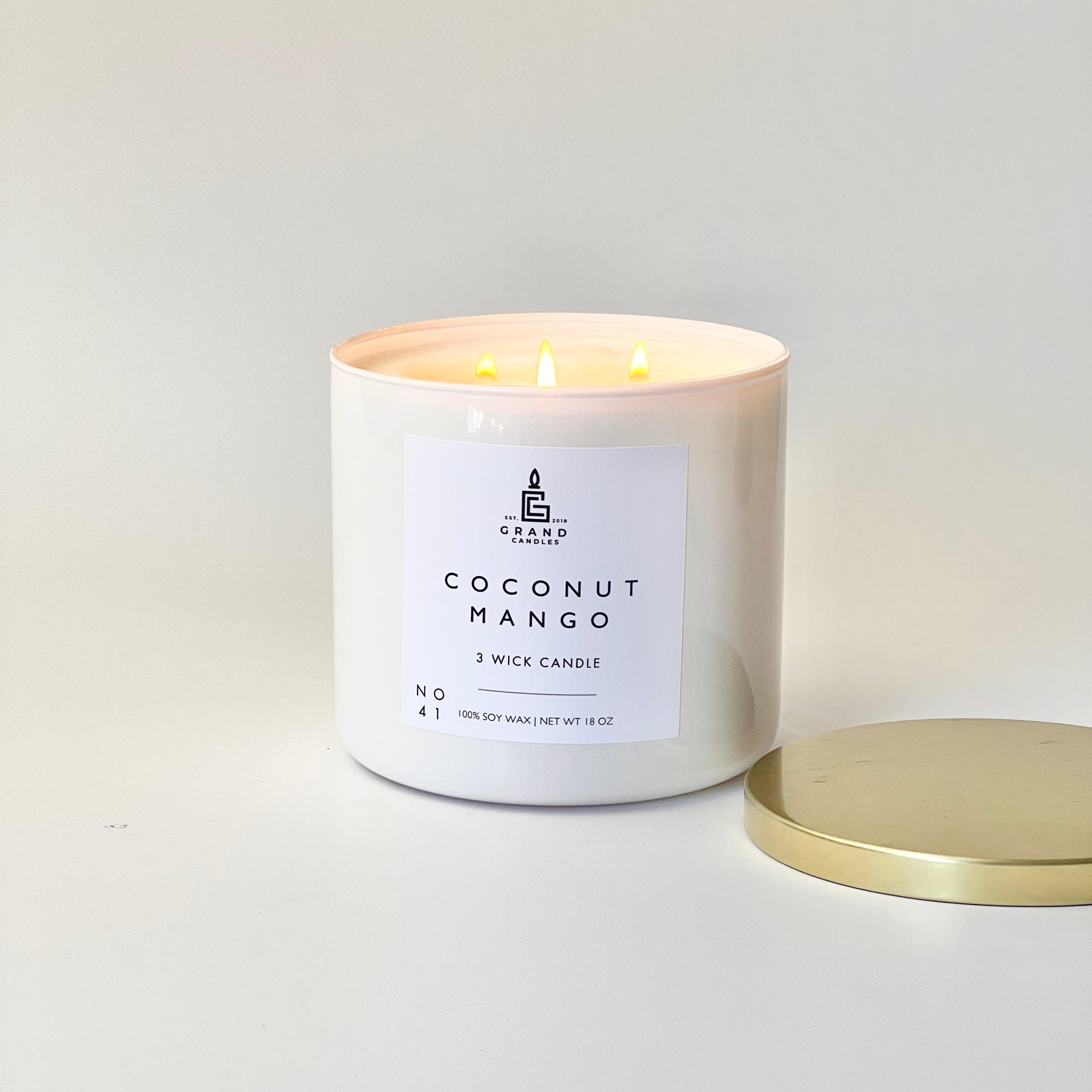 Coconut Mango Candle  - Grand Candles LLC   