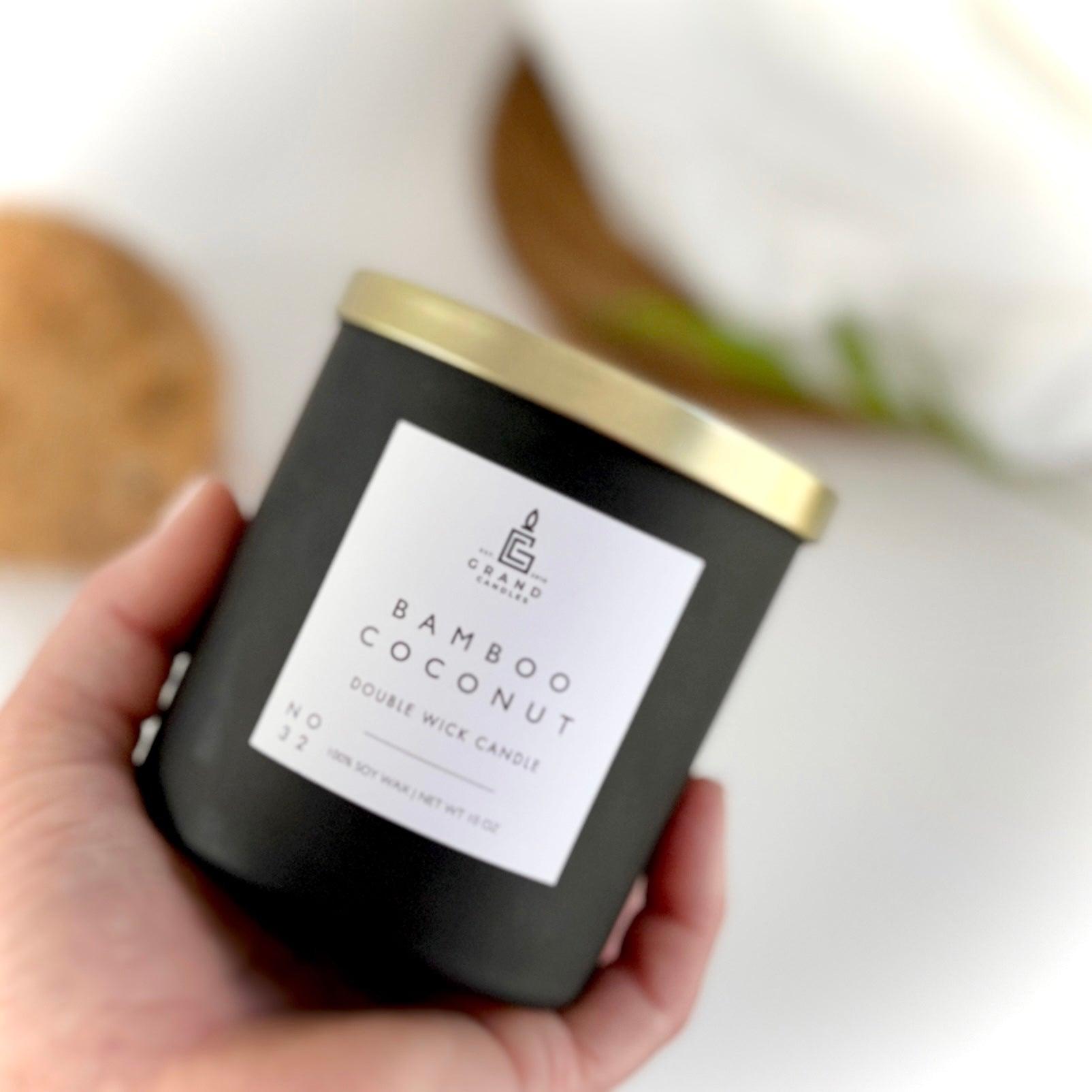 Bamboo Coconut Candle  - Grand Candles LLC   