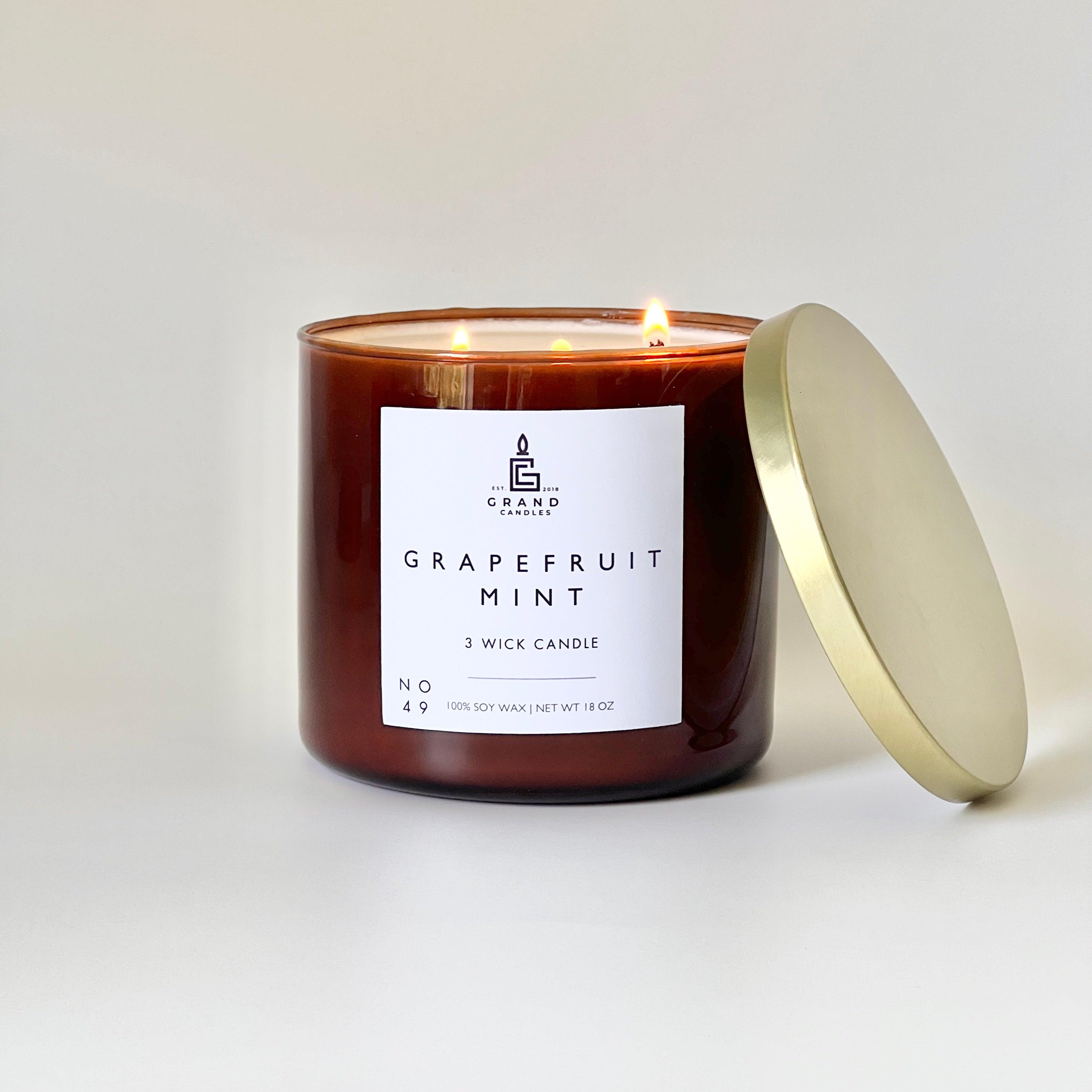 Grapefruit Mint Candle  - Grand Candles LLC   