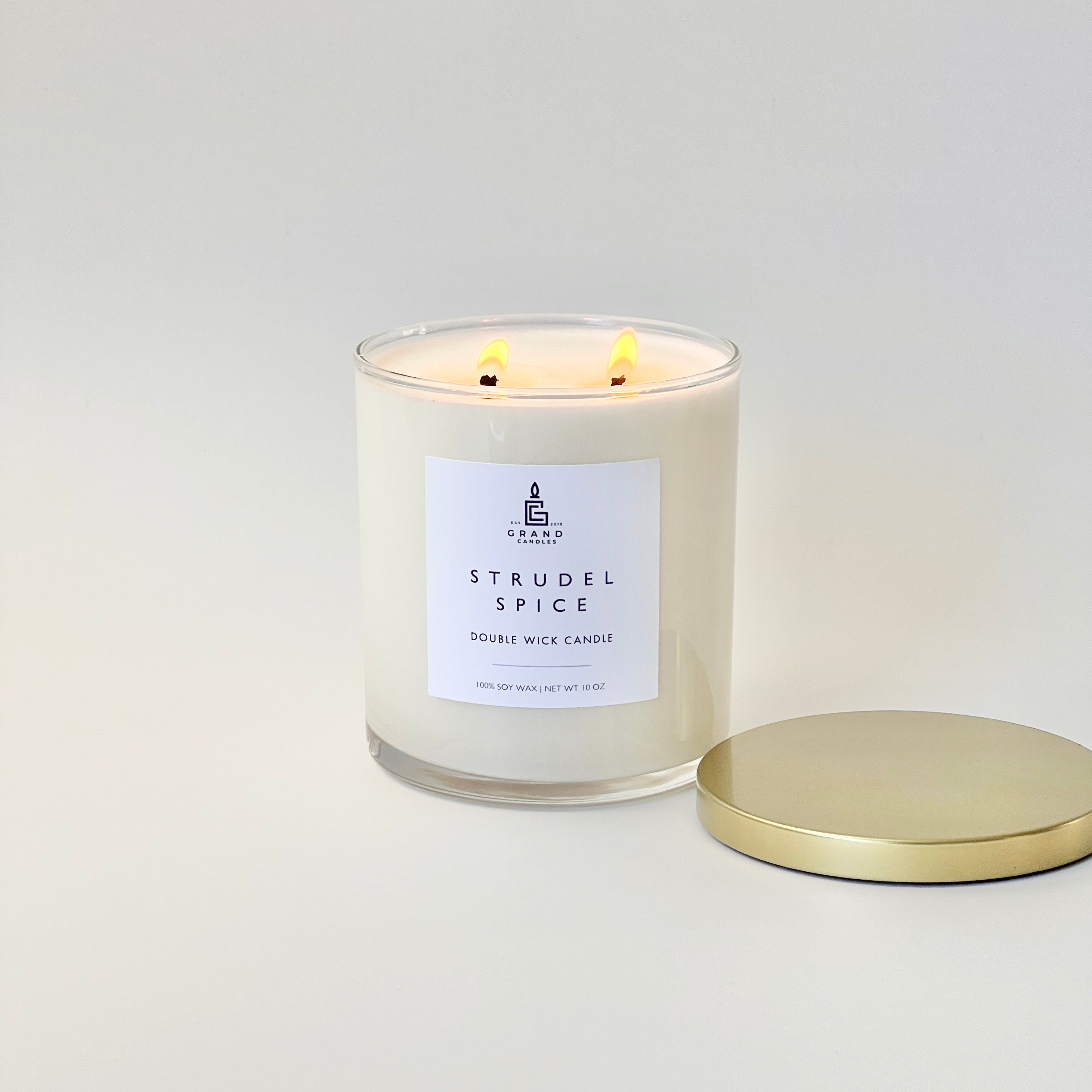 Strudel Spice Candle  - Grand Candles LLC   