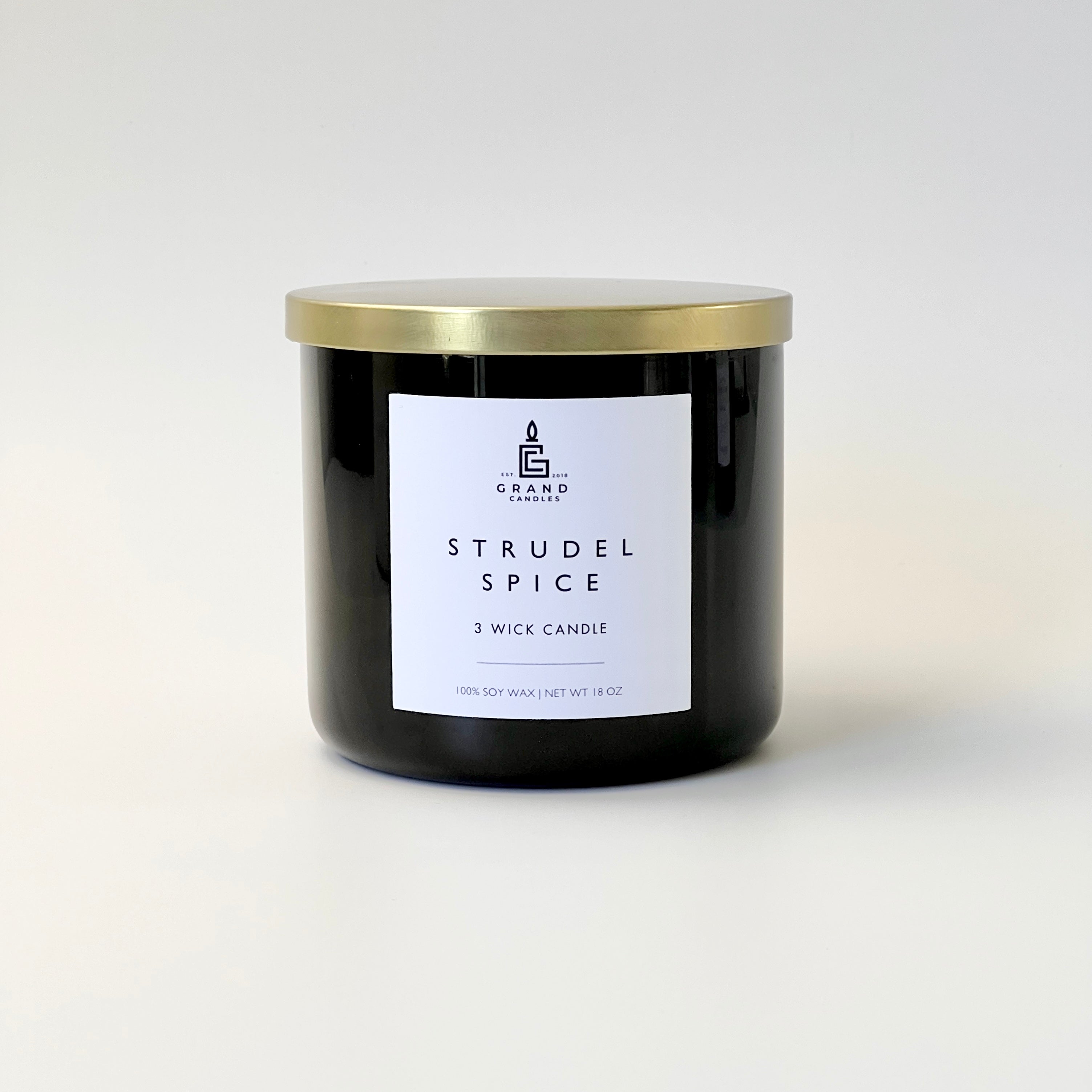 Strudel Spice Candle  - Grand Candles LLC   