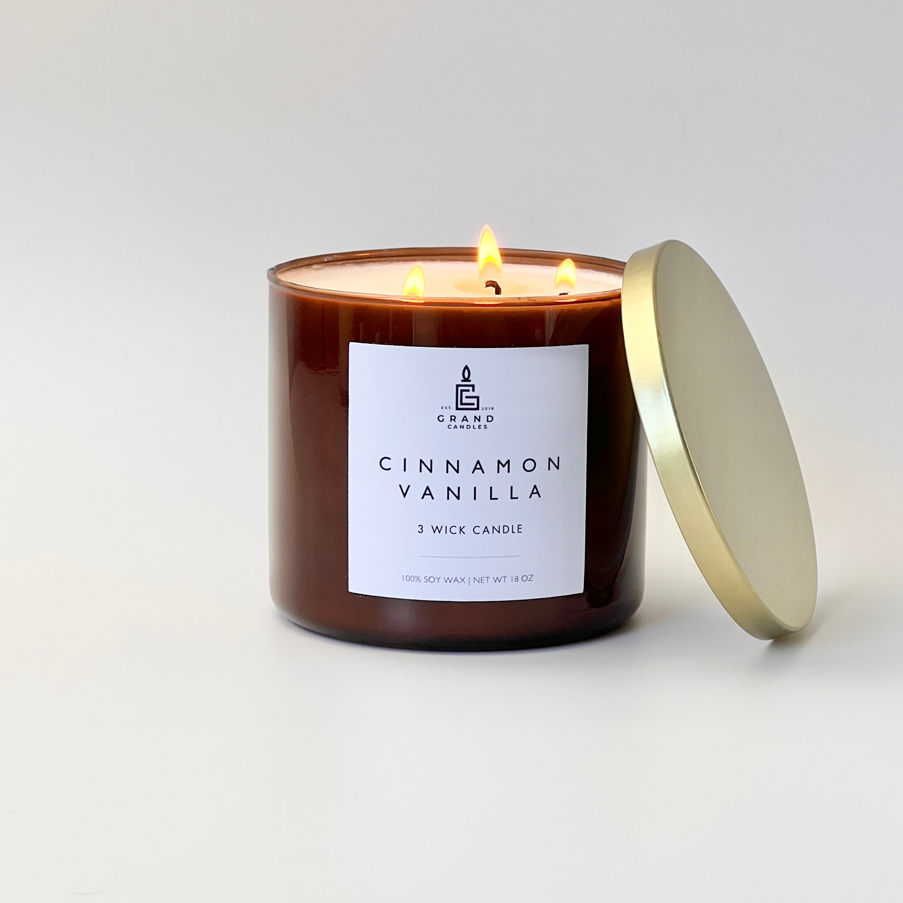 Cinnamon Vanilla Candle  - Grand Candles LLC   