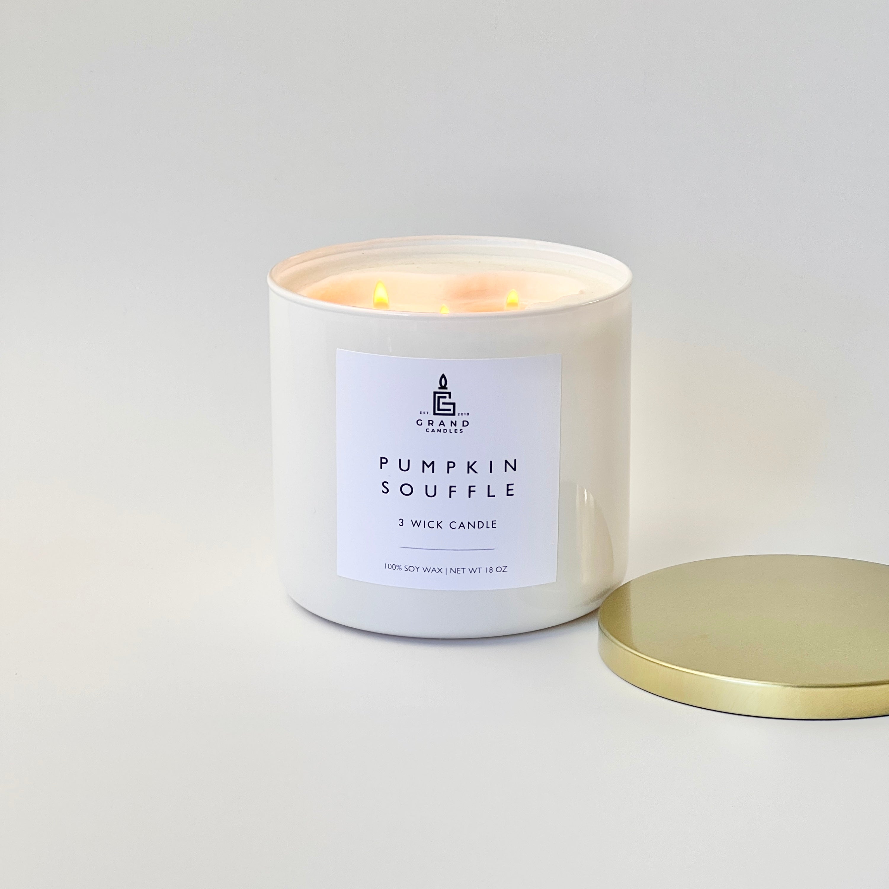 Pumpkin Soufflé Candle  - Grand Candles LLC   