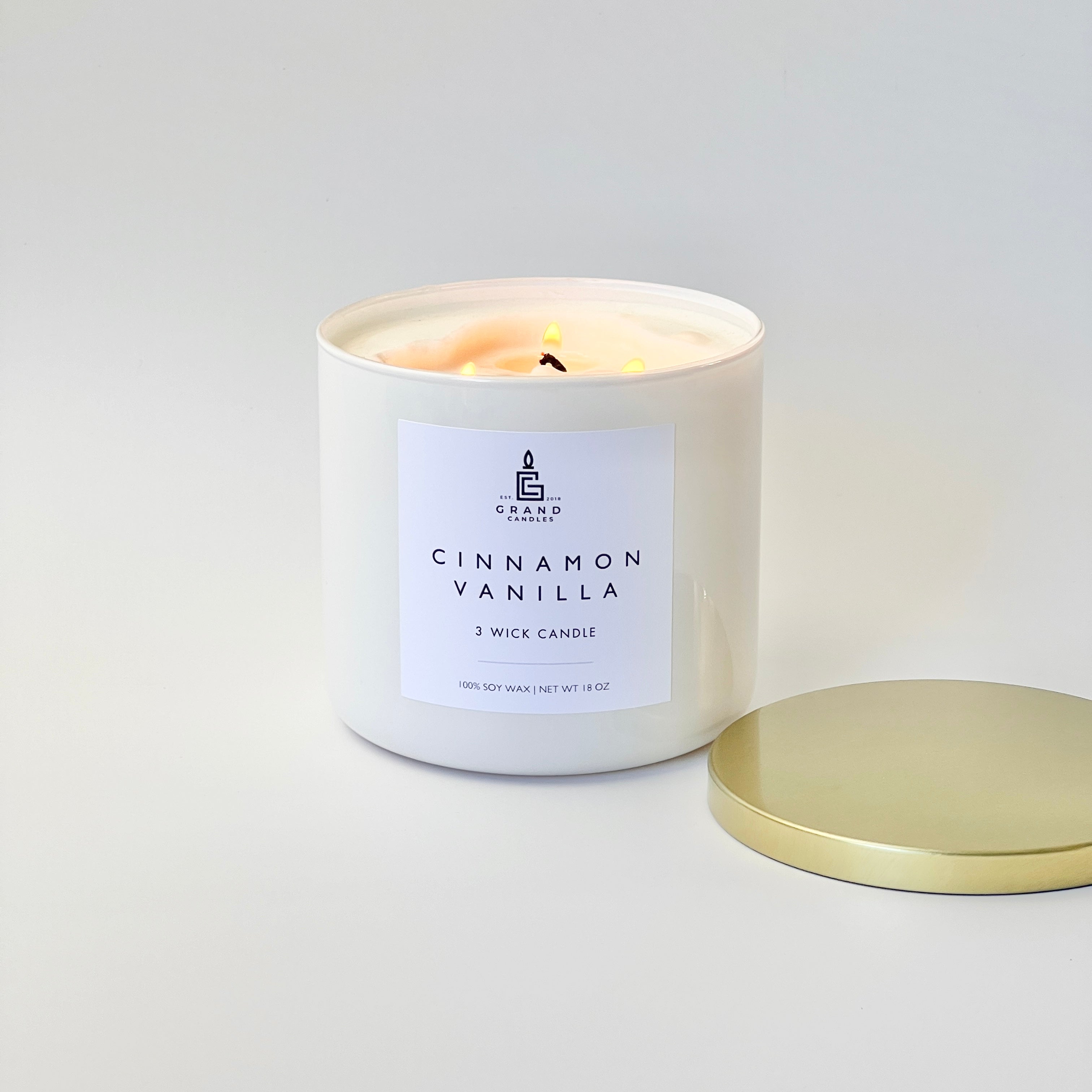 Cinnamon Vanilla Candle  - Grand Candles LLC   