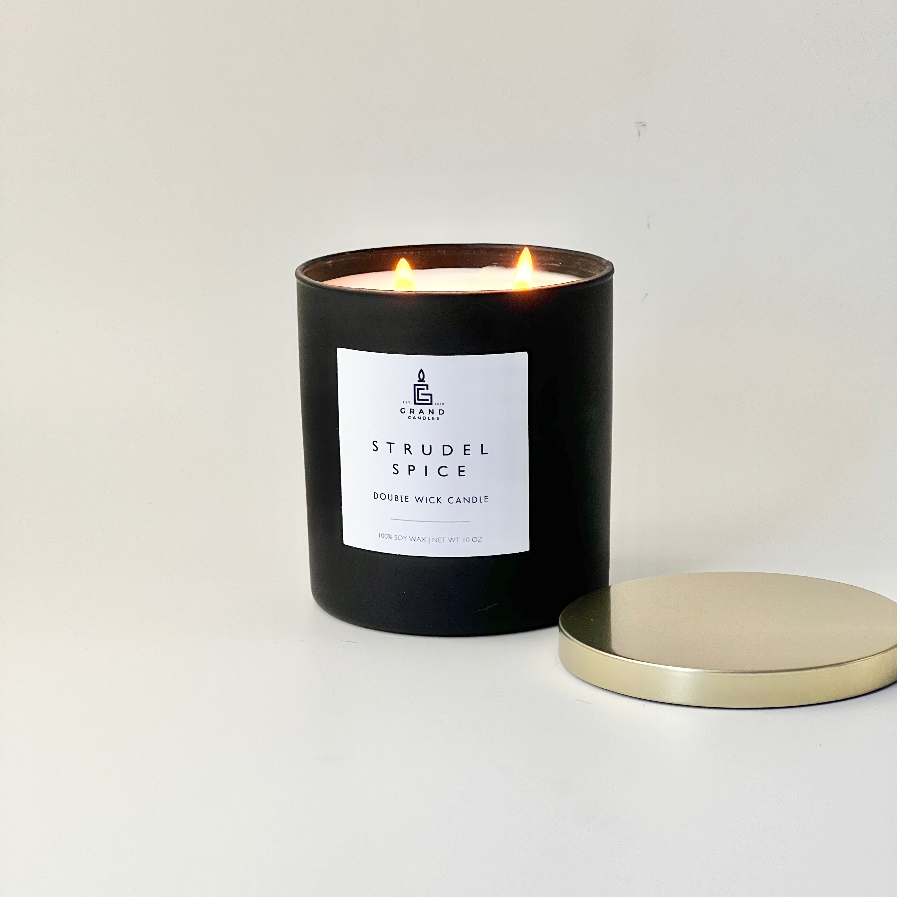 Strudel Spice Candle  - Grand Candles LLC   