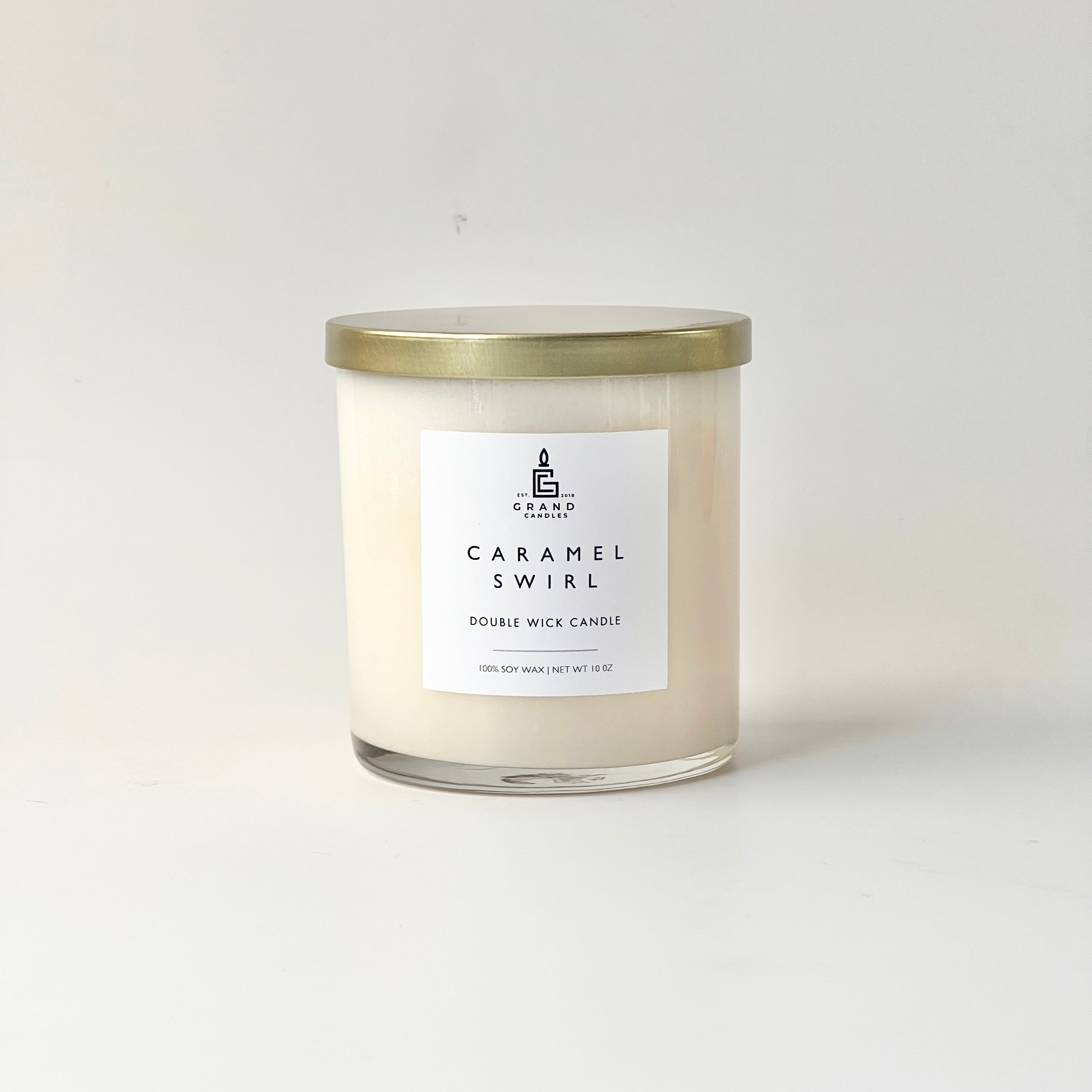 Caramel Swirl Candle  - Grand Candles LLC   