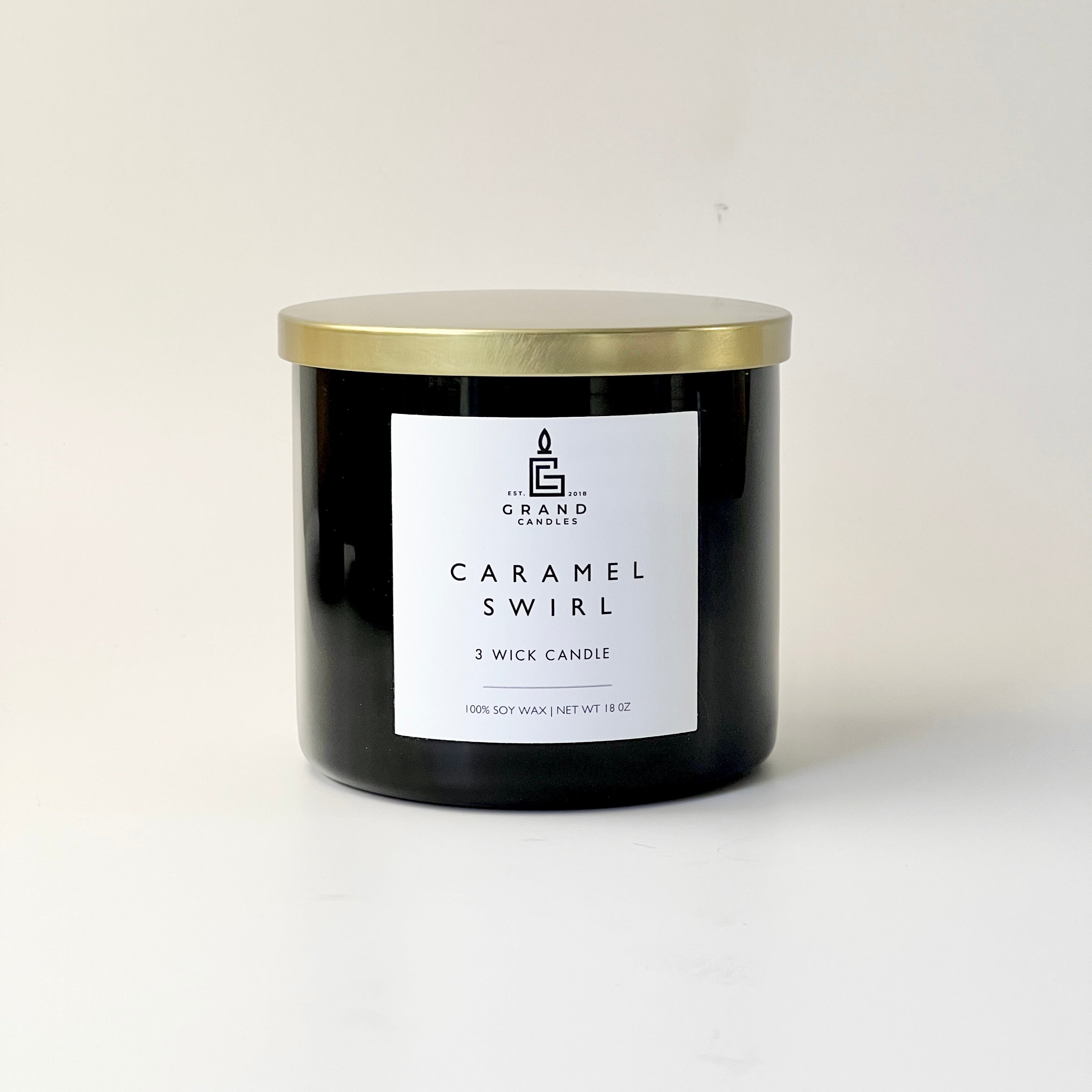 Caramel Swirl Candle  - Grand Candles LLC   