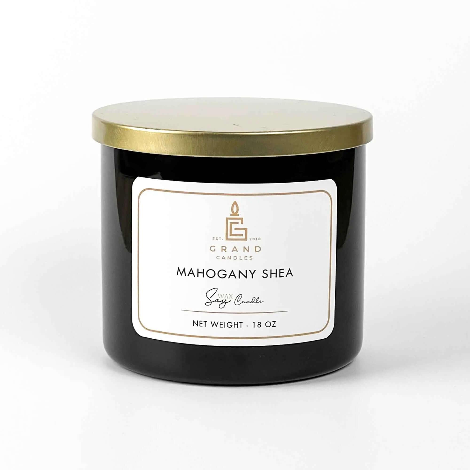 Mahogany Shea Candle  - Grand Candles LLC   