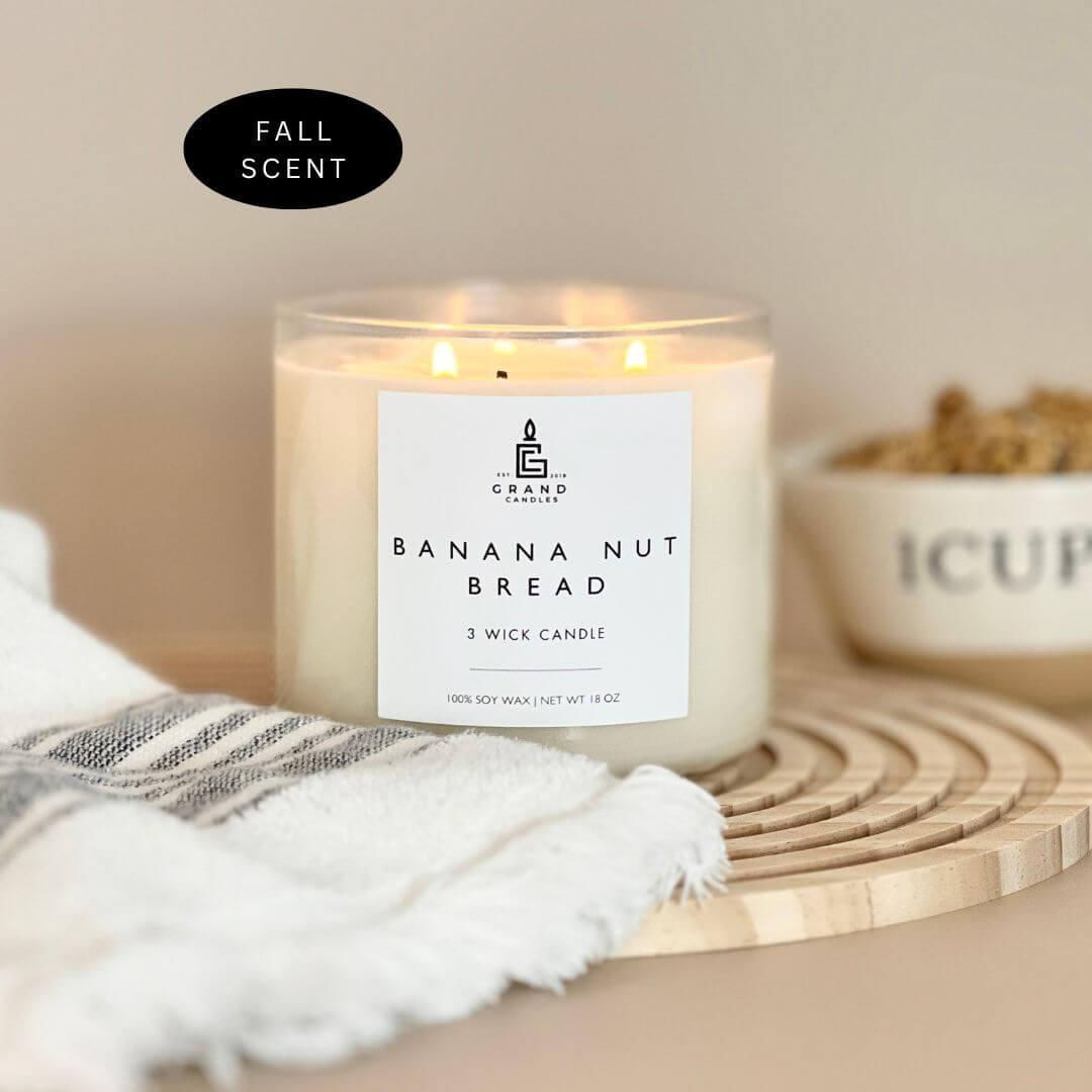 Banana Nut Bread Candle  - Grand Candles LLC   