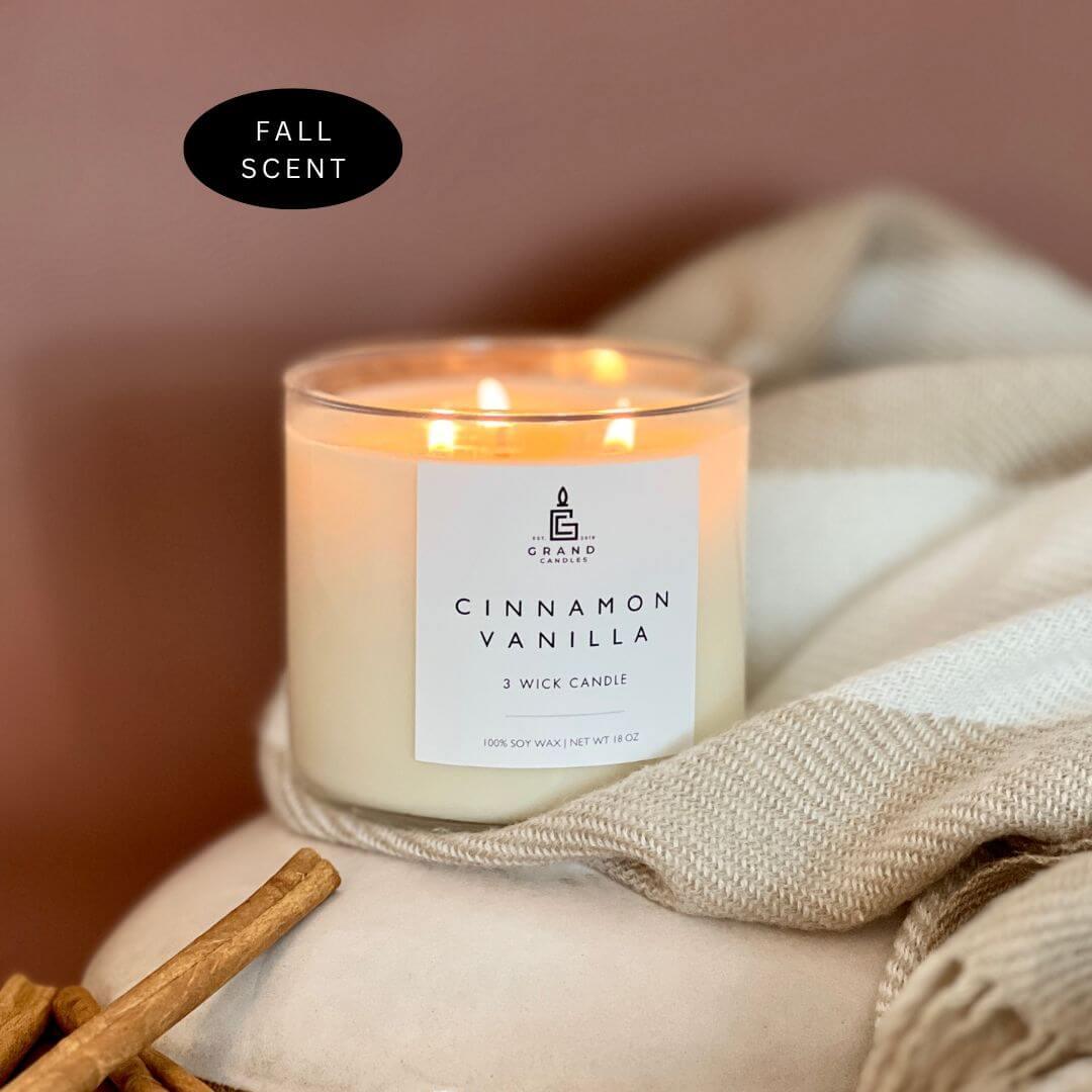 Cinnamon Vanilla Candle  - Grand Candles LLC   