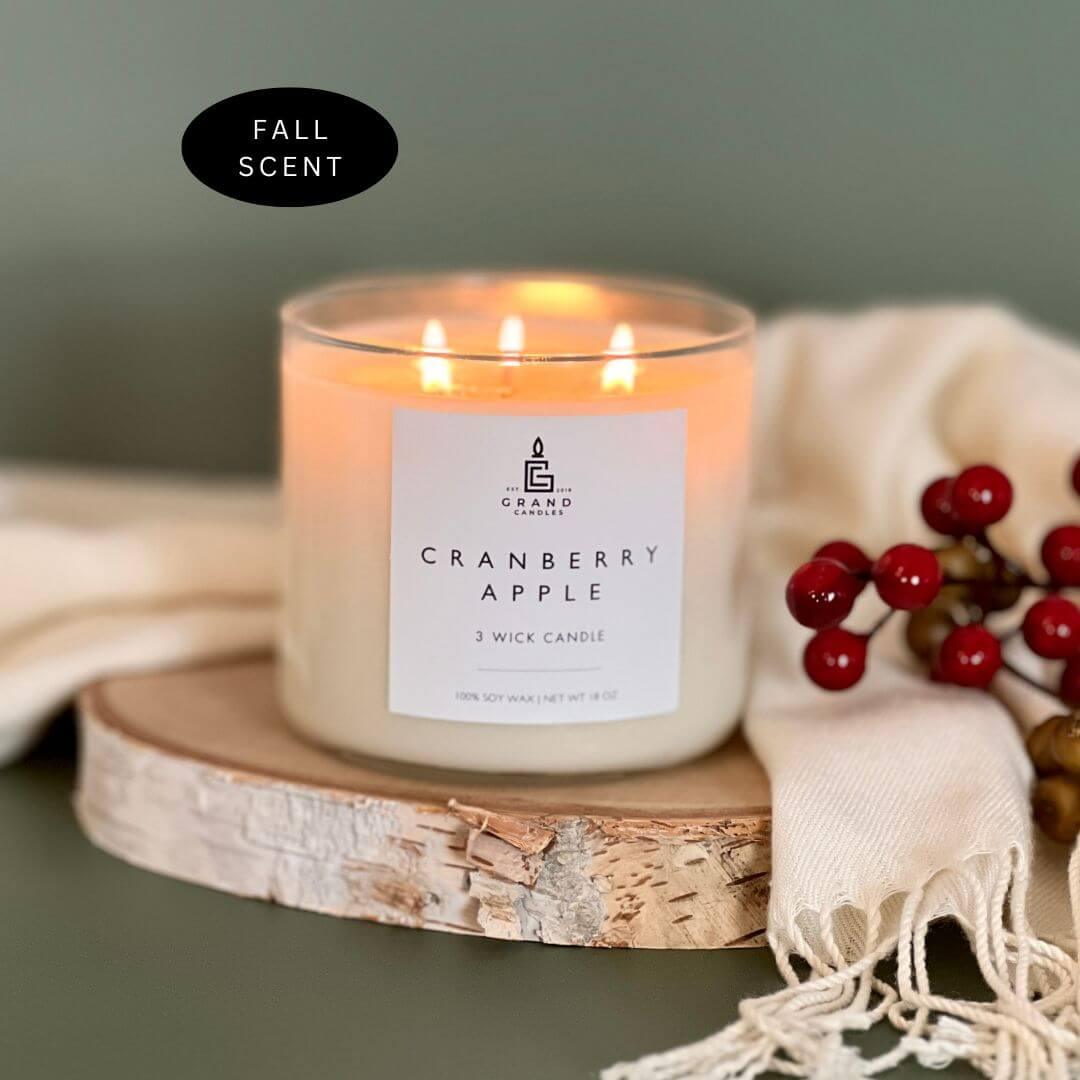 Cranberry Apple Candle  - Grand Candles LLC   