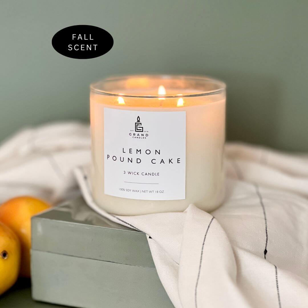 Lemon Pound Cake Candle  - Grand Candles LLC   